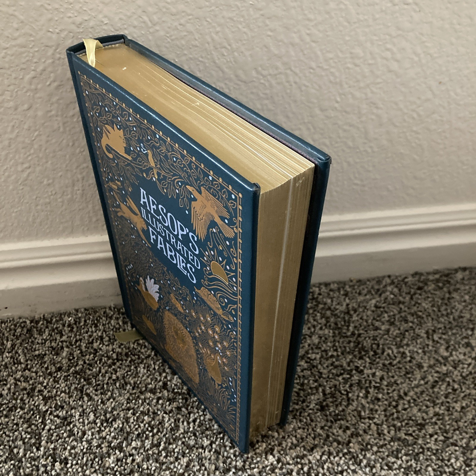Aesop&rsquo;s Illustrated Fables Barnes And Noble Leather Hardcover Collectors Edition