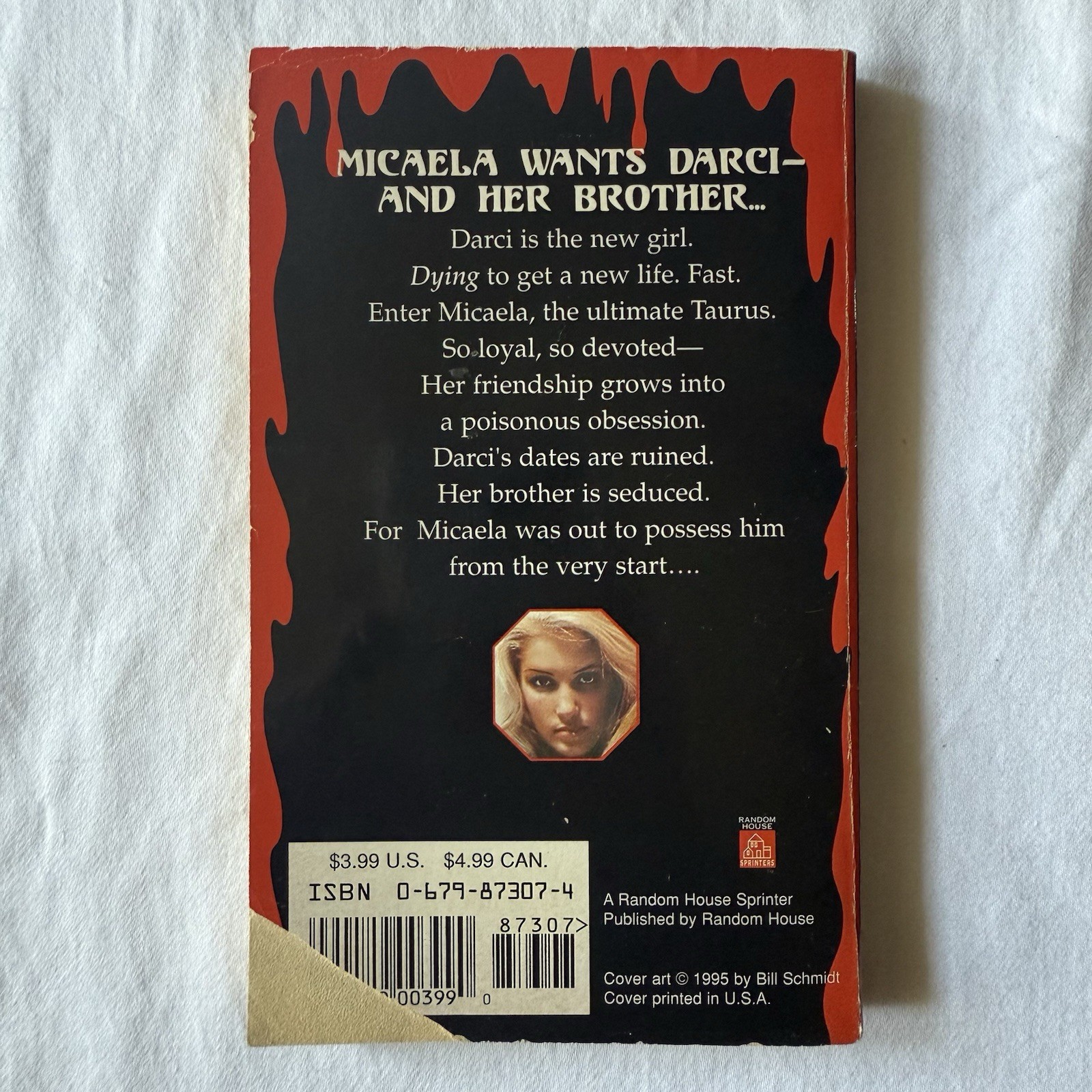 Zodiac Chillers: Twisted Taurus by Ellen Steiber (1995) Vintage YA Horror Rare