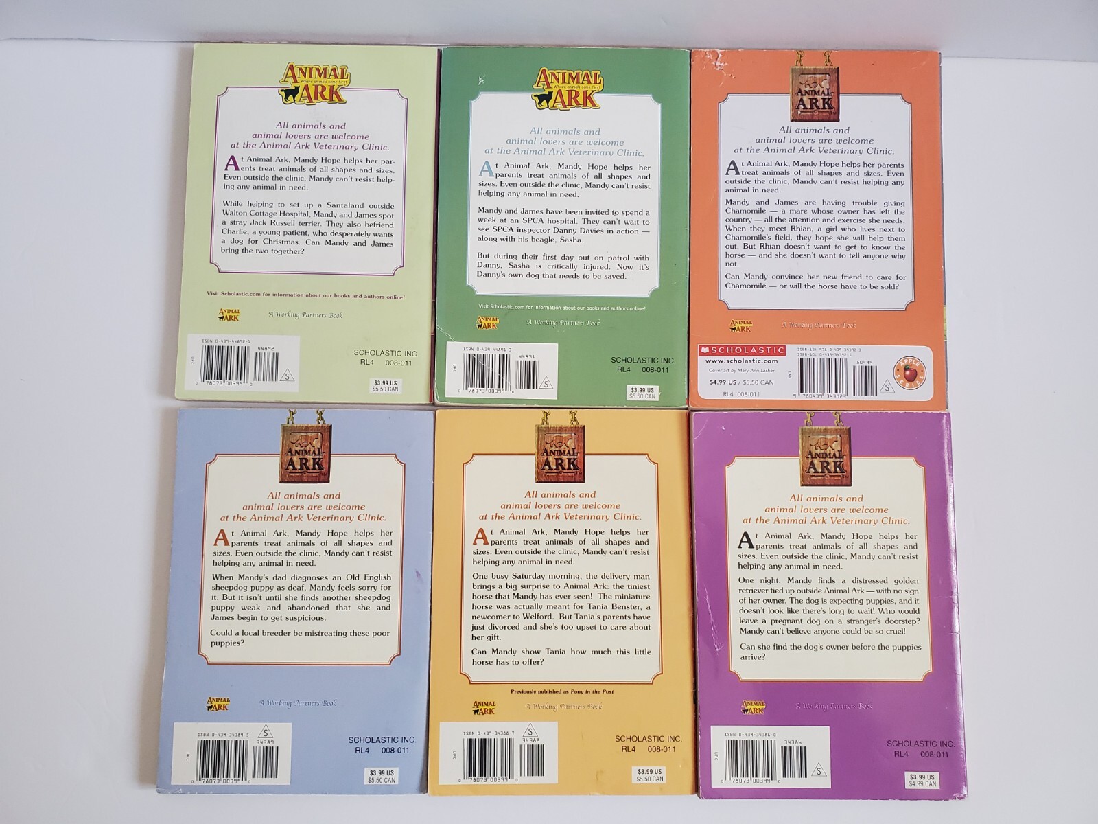 Animal Ark Ben M. Baglio Lot of 12 Children&rsquo;s Chapter Books Paperback