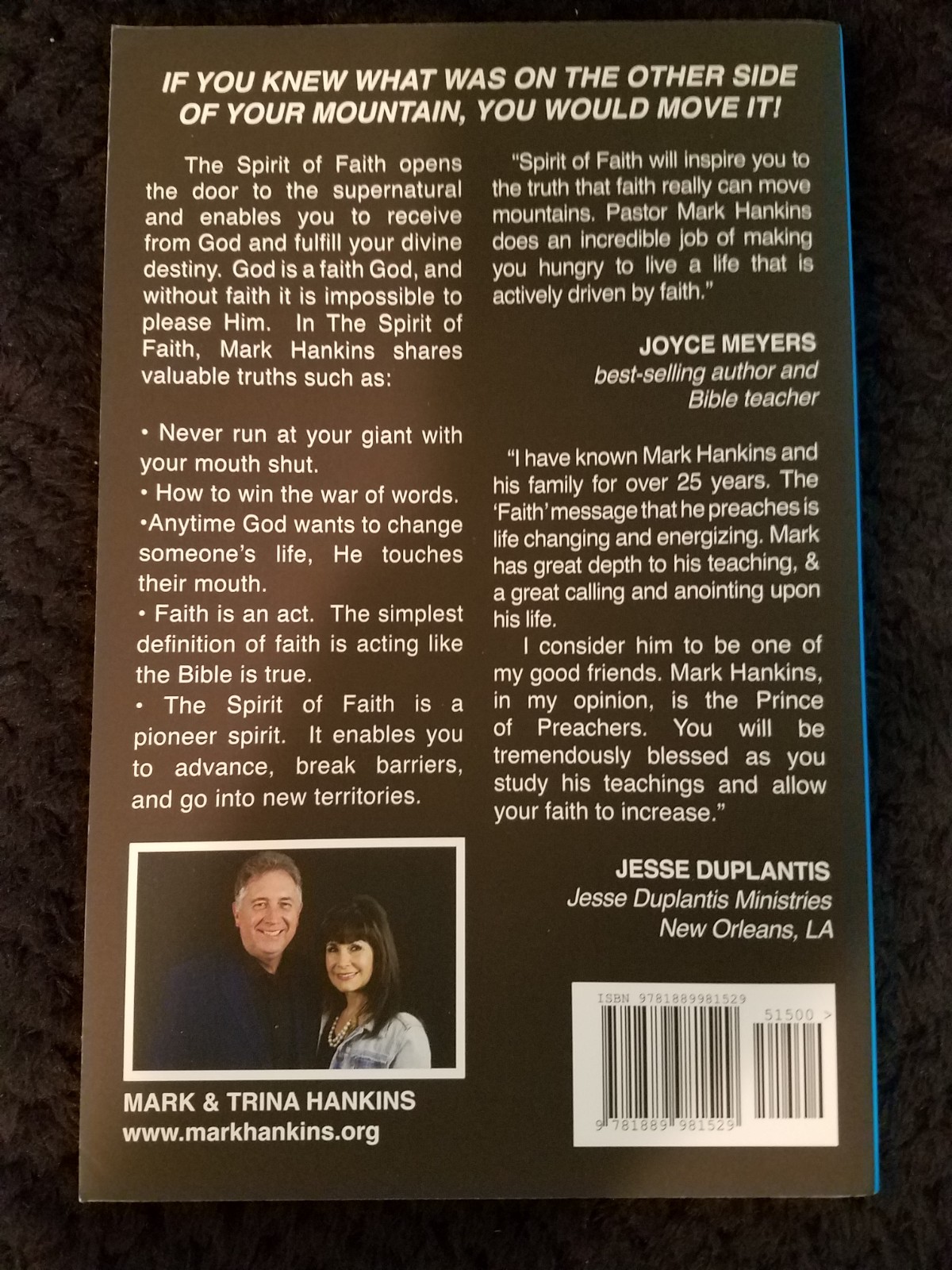 « The Spirit of Faith » book by Mark Hankins