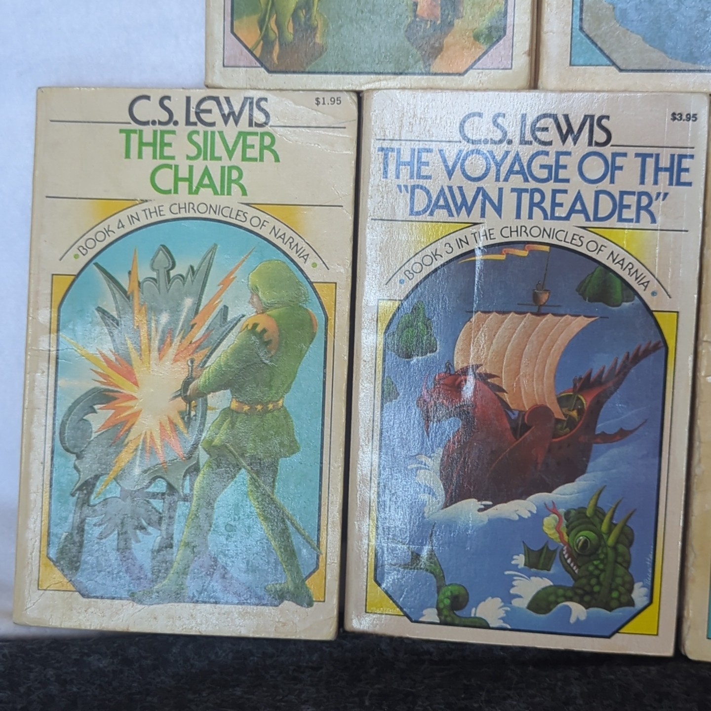 CHRONICLES OF NARNIA C.S. LEWIS Collier Books Paperback Set