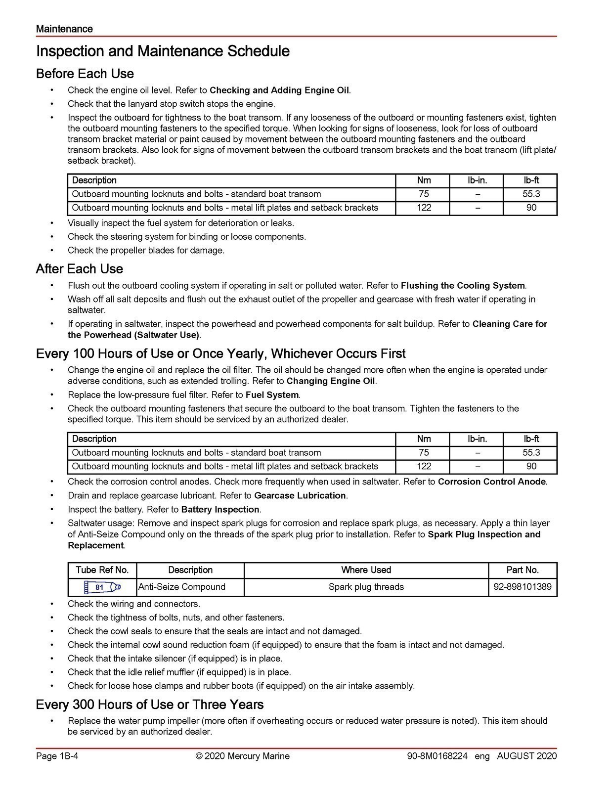 MERCURY 150 SEAPRO 150 PRO XS FOURSTROKE SERVICE MANUAL , BOUND, COVERS, FOLDOUT