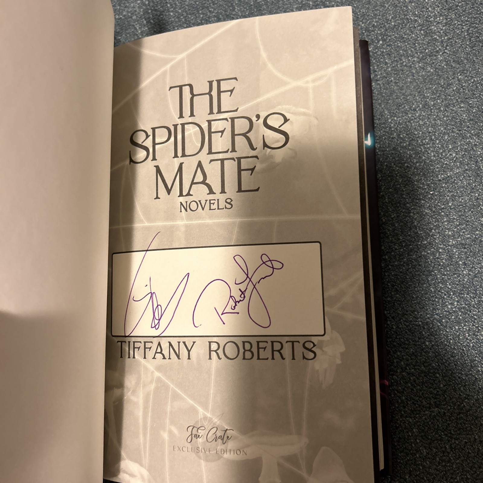 FaeCrate Spider&rsquo;s Mate Trilogy Signed Gilded Edges Embossed Slip Case