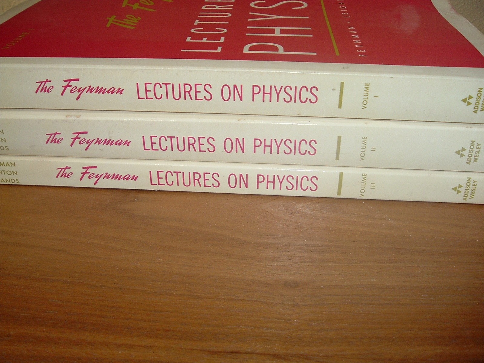 Lot Of 3 Volume Set The Feynman Lectures On Physics PB Books 1975 5th Printing