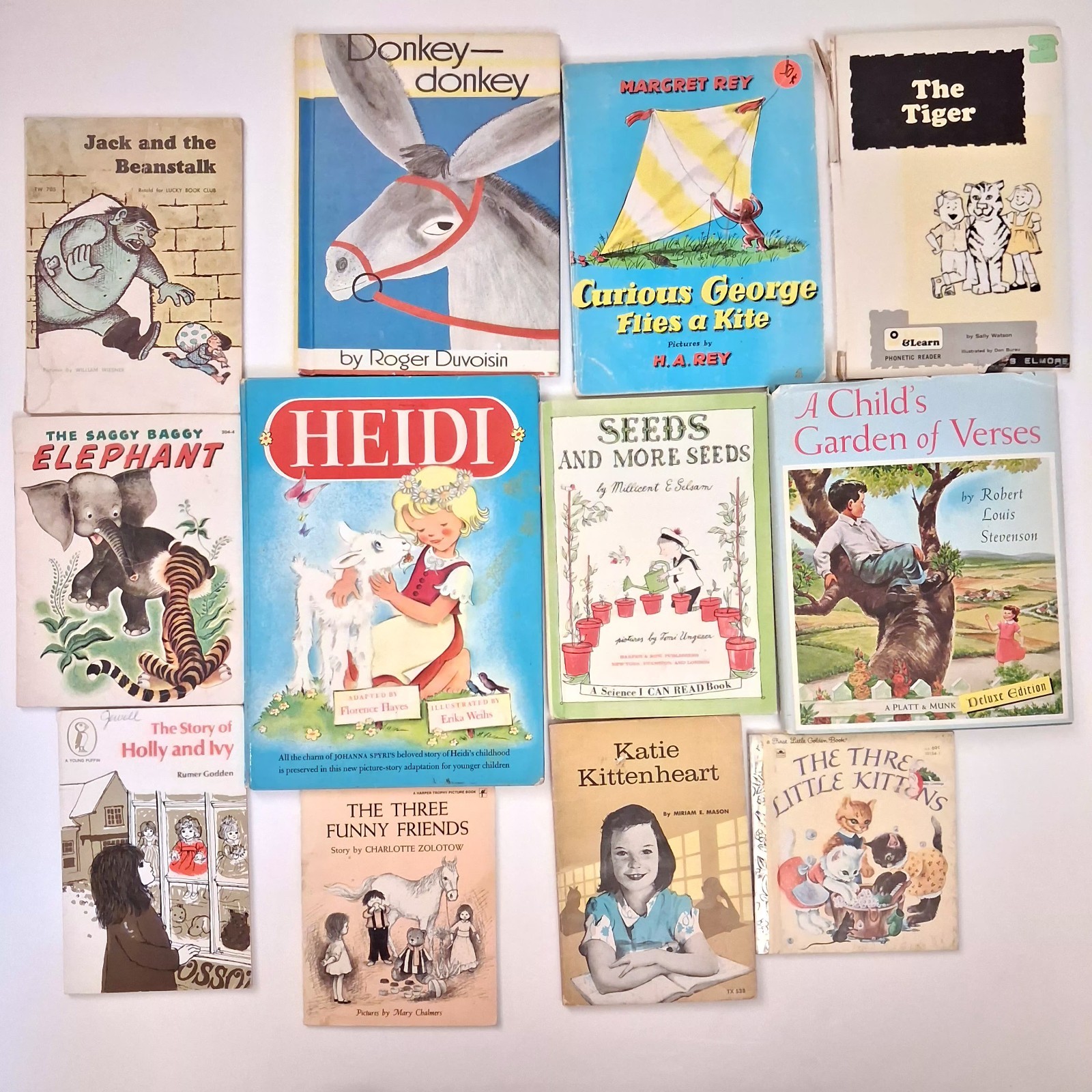 Mixed Lot Of 40 Vintage Children&rsquo;s Picture Book Collection 50s 60s 70s 80s 90s