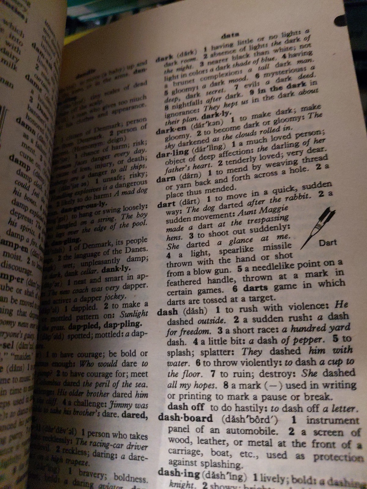 VINTAGE SCHOLASTIC DICTIONARY OF AMERICAN ENGLISH 1970&rsquo;s PAPERBACK 864 PAGES
