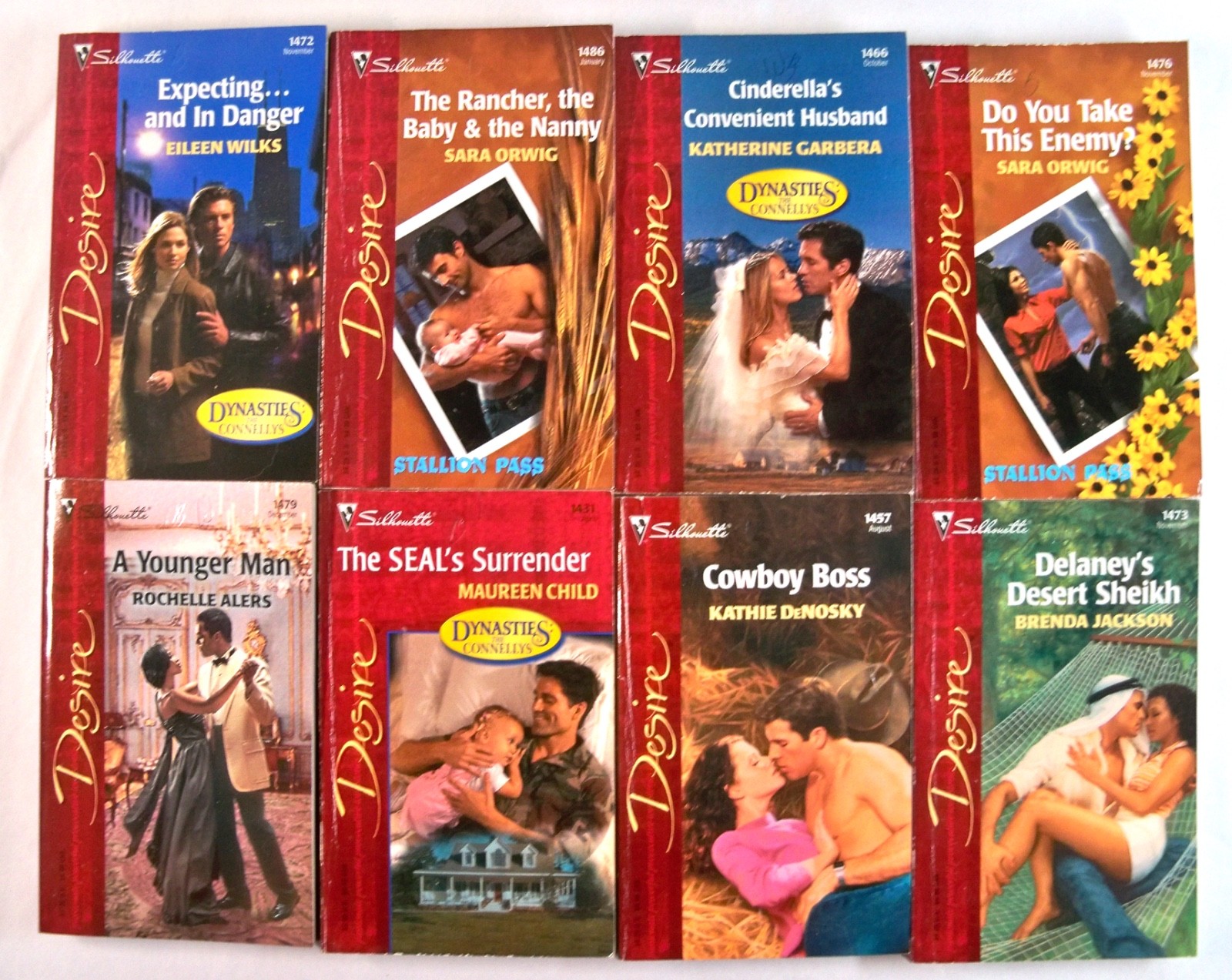 Lot of 48 Vintage Harlequin/Silhouette &lsquo;Desire&rsquo; & &lsquo;Temptation&rsquo; Series Paperbacks