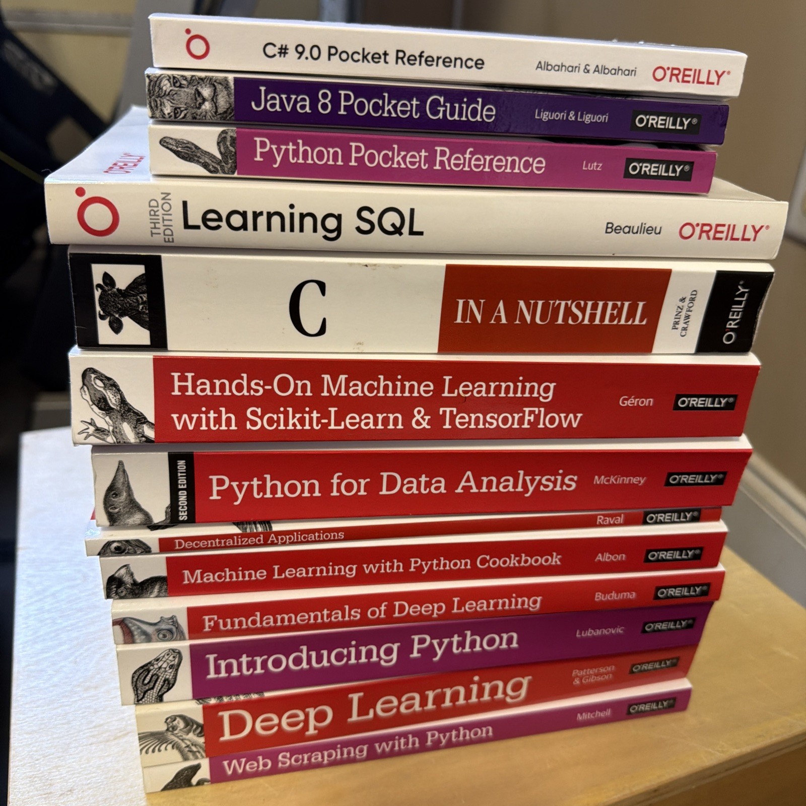 O&rsquo;Reilly Lot Of 13 Programming & CompSci Books Python SQL Java C Deep Learning