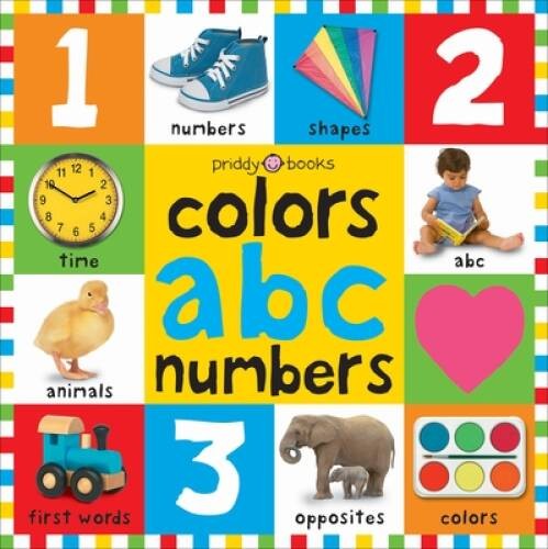 Bright Bbaby colors, abc, & numbers first words (First 100) – Board book – GOOD
