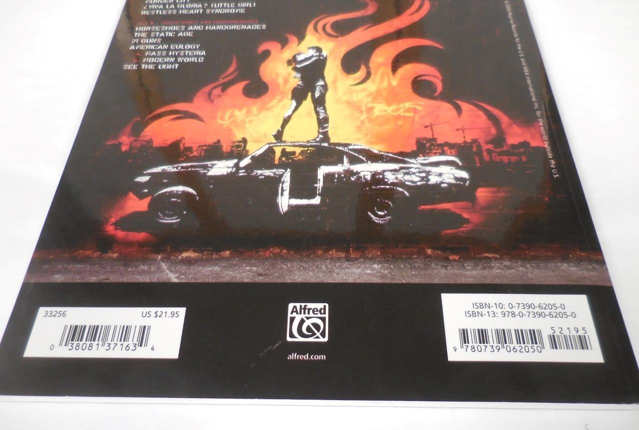 Green Day 21st Century Breakdown Guitar Tab Edition Songbook Sheet Music, EXC