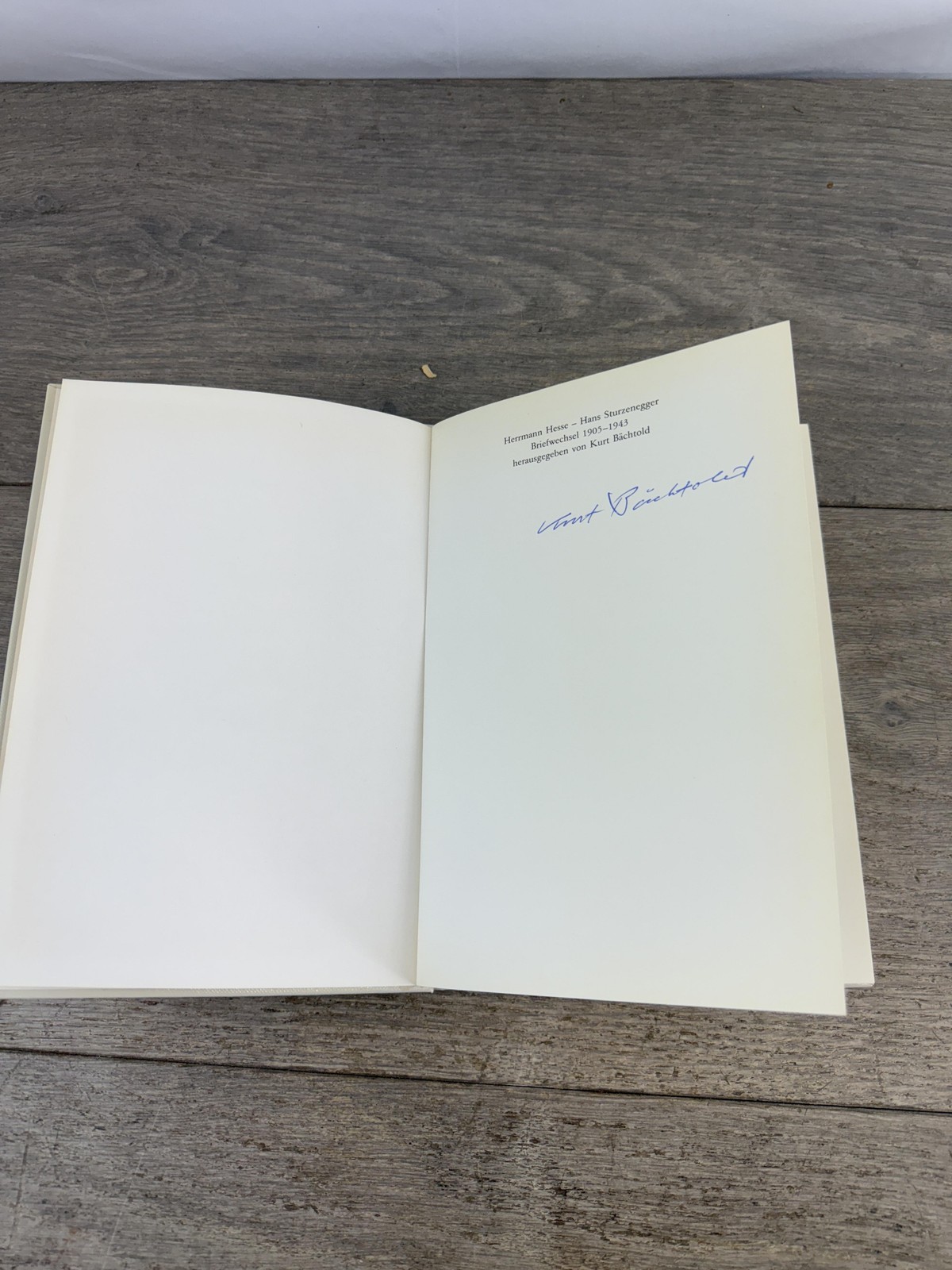 Vintage 1984 Hermann Hesse Letters to Hans Sturzenegger Signed HC Book
