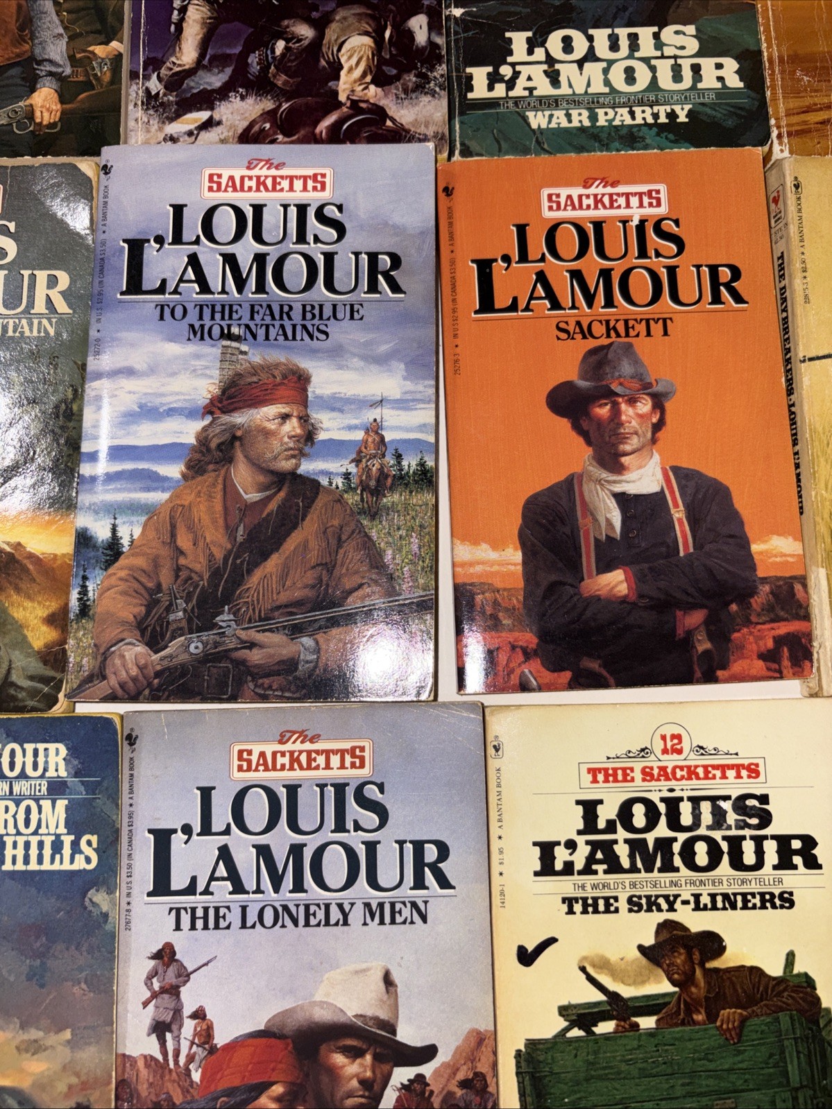 Complete Set Series Lot of 19 Sackett Family Saga Books by Louis L&rsquo;Amour Set 17