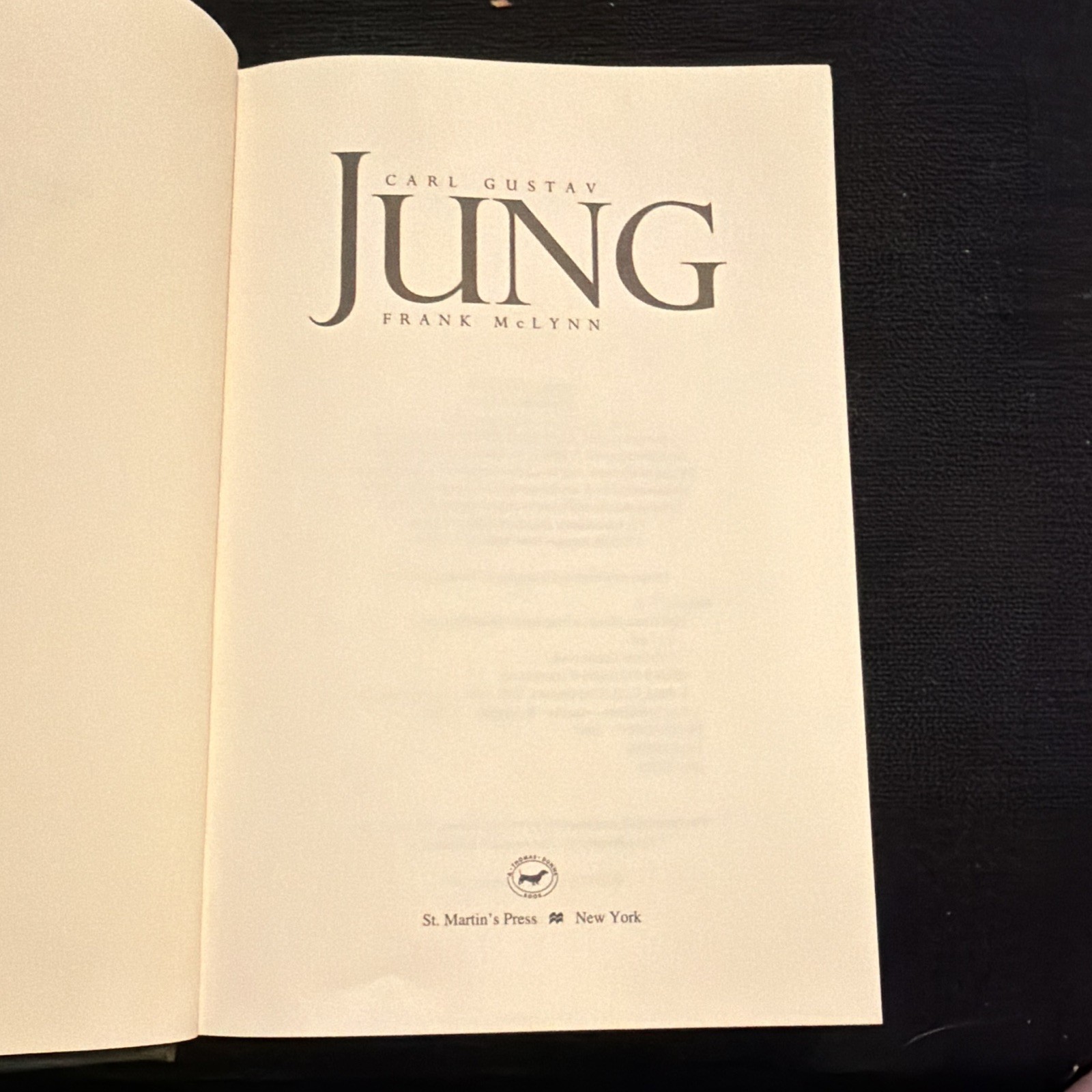 St. Martin&rsquo;s Press Carl Gustav Jung Frank McLynn 1997 HC 1st US Ed 1st Ed