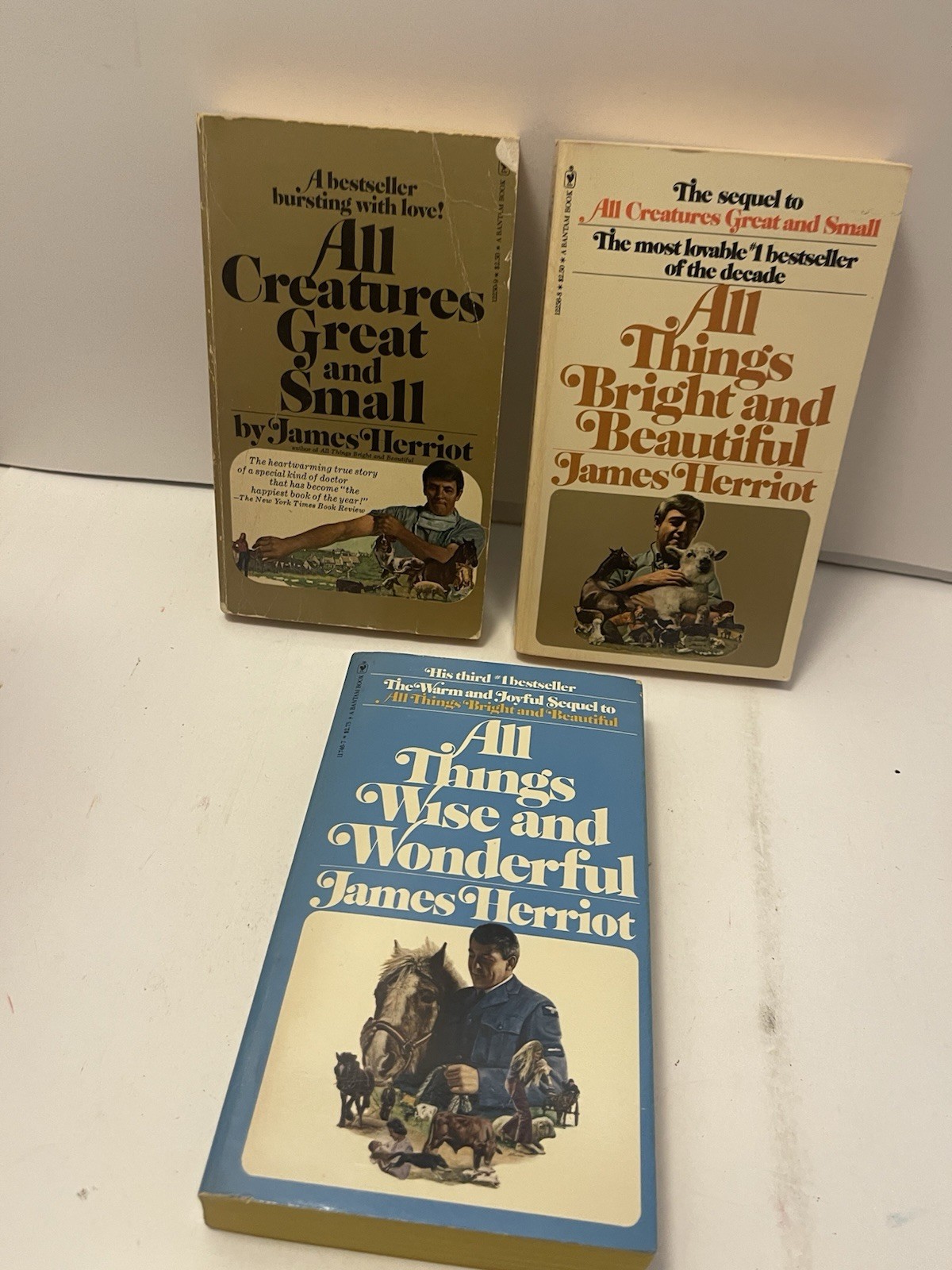 James Herriot Box Set of 3 Lovable Bestsellers All Creatures Series PB 1970&rsquo;S