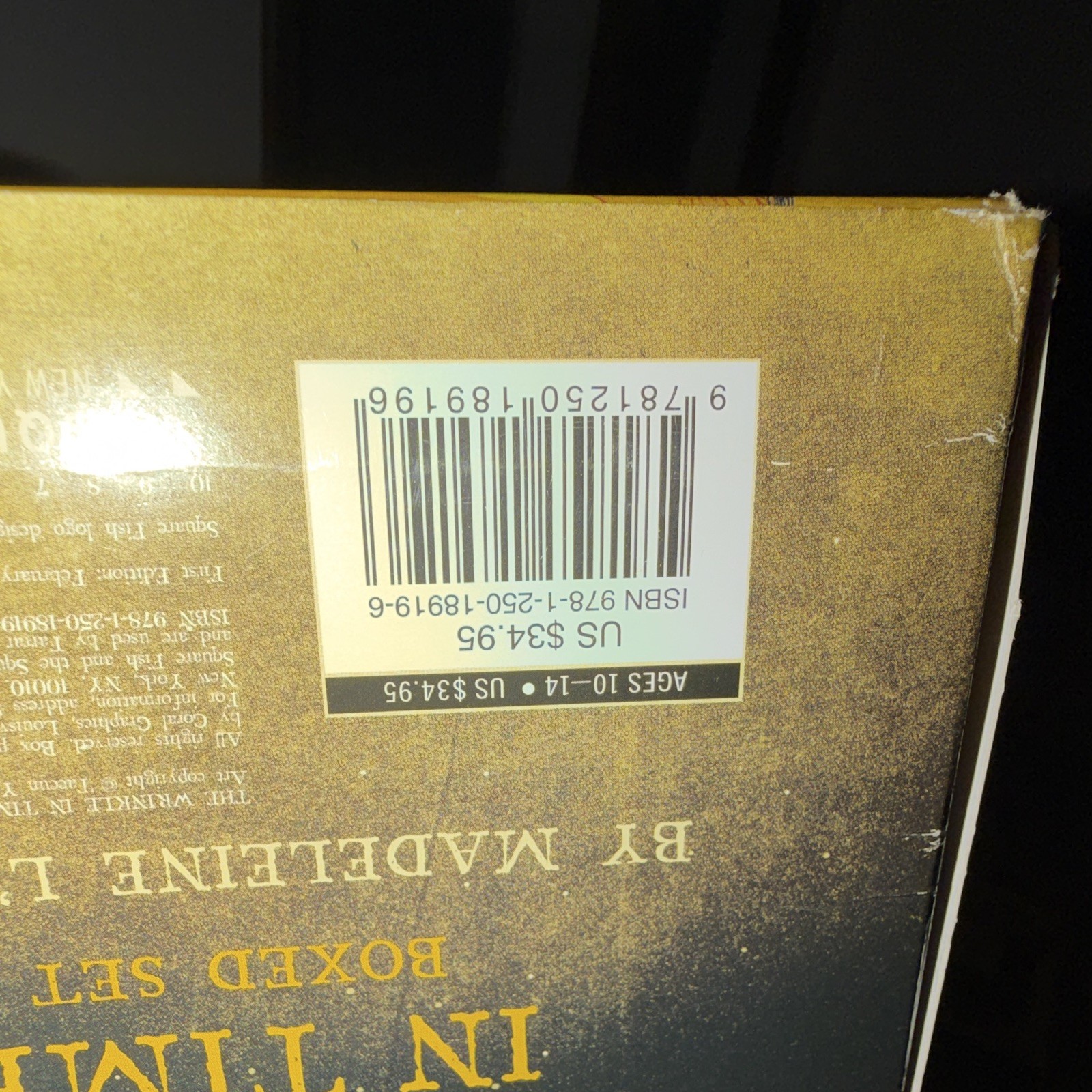 A Wrinkle in Time Quintet Box Set Madeleine L&rsquo;Engle Square Fish + Journal