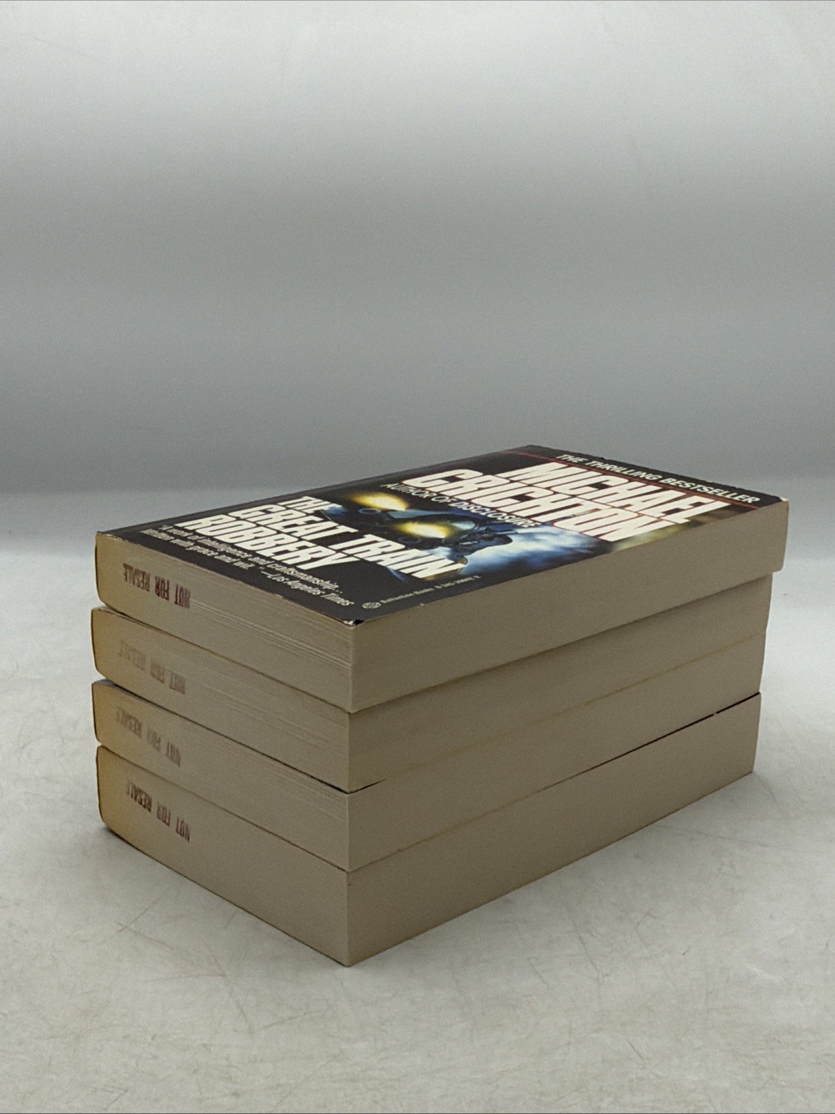 Vintage Michael Crichton Classic Thrillers 4 Book Box Set Andromeda Terminal ++