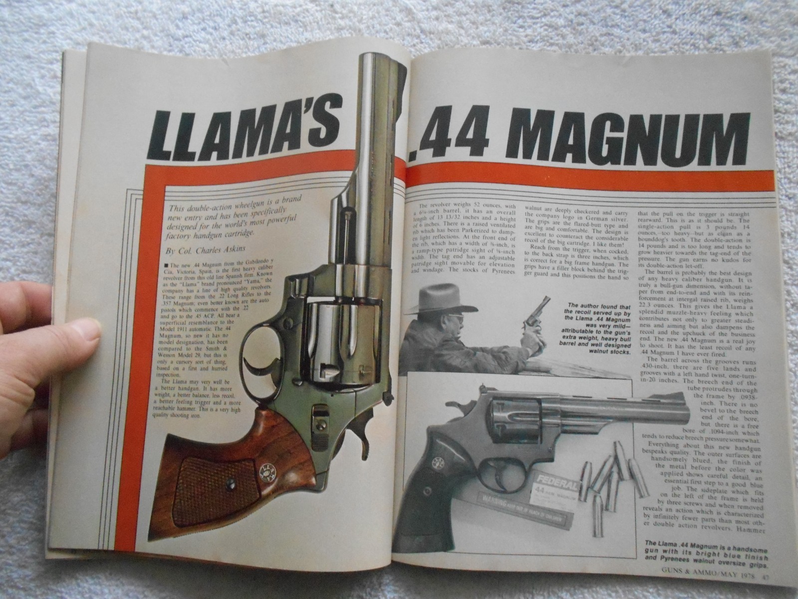 GUNS & AMMO Magazine-MAY,1978-AN EXCLUSIVE LOOK AT COLT&rsquo;S CUSTOM CLASSICS