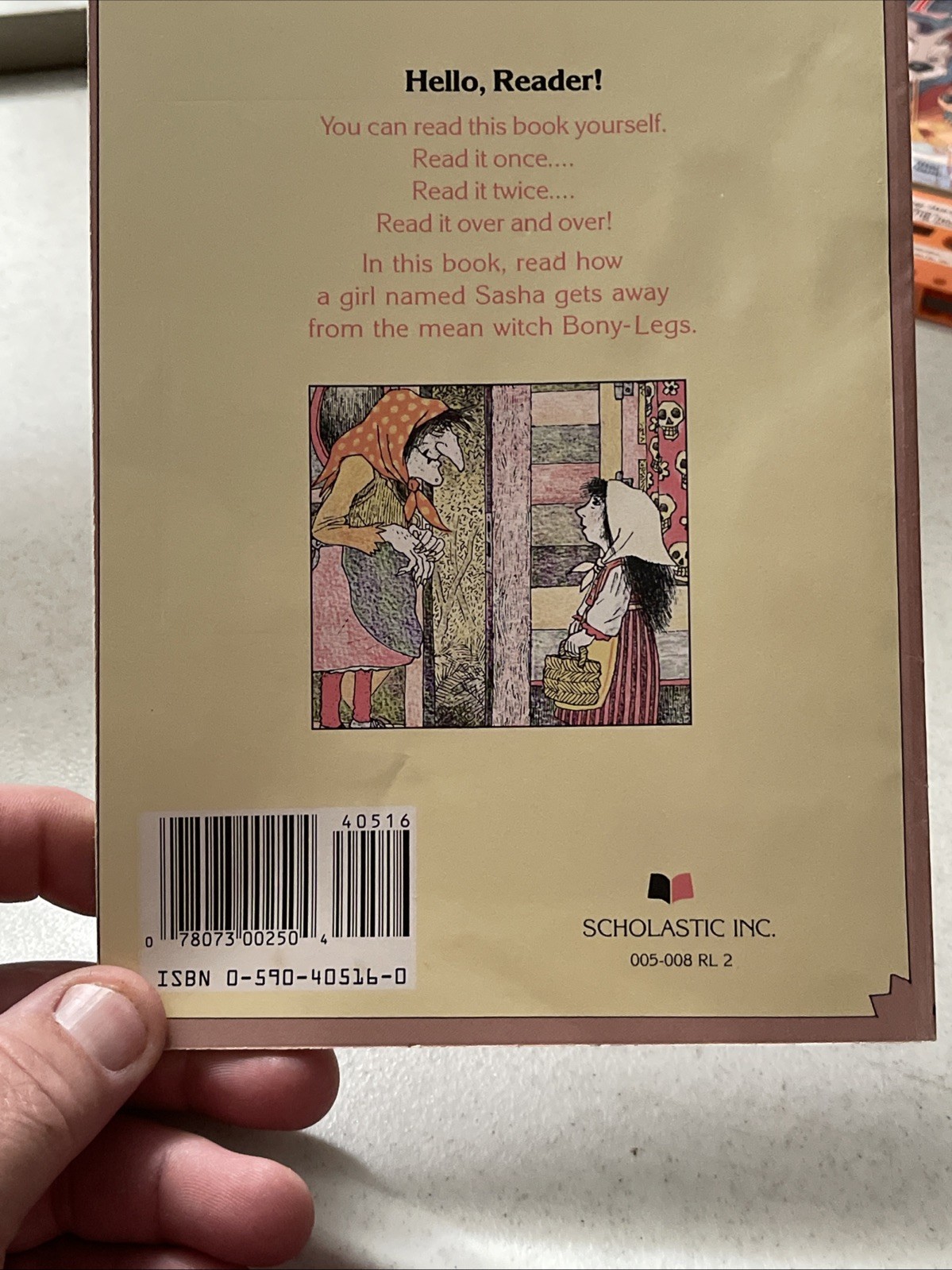 Vintage Bony Legs Joanna Cole Dirk Zimmer Paperback & Cassette