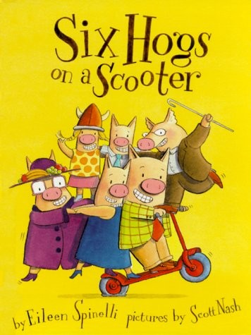 Six Hogs On A Scooter
