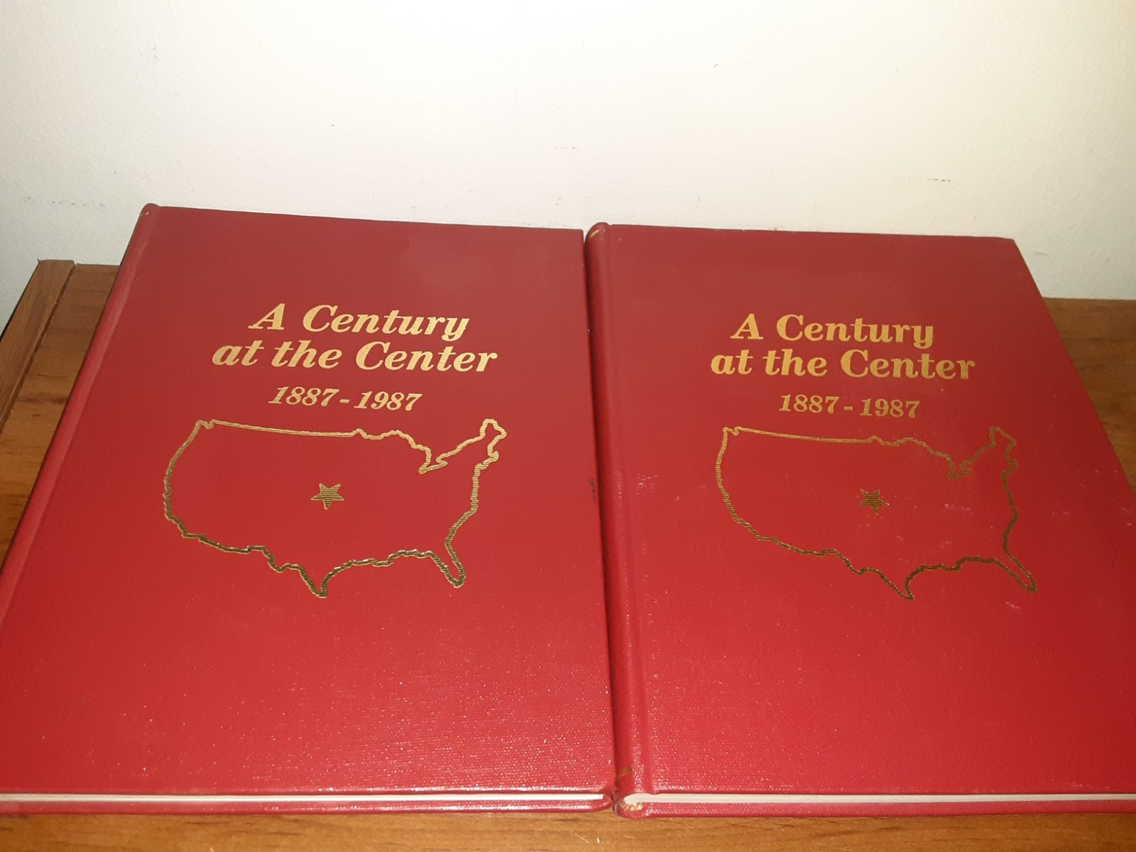 A CENTURY AT THE CENTER 1887-1987 Lebanon, Kansas Centennial Volumes 1 & 2 HC