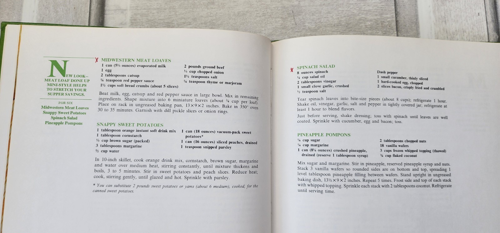 1973 Betty Crocker&rsquo;s Money-Saving Dinners hardcover cookbook 76 pages budget