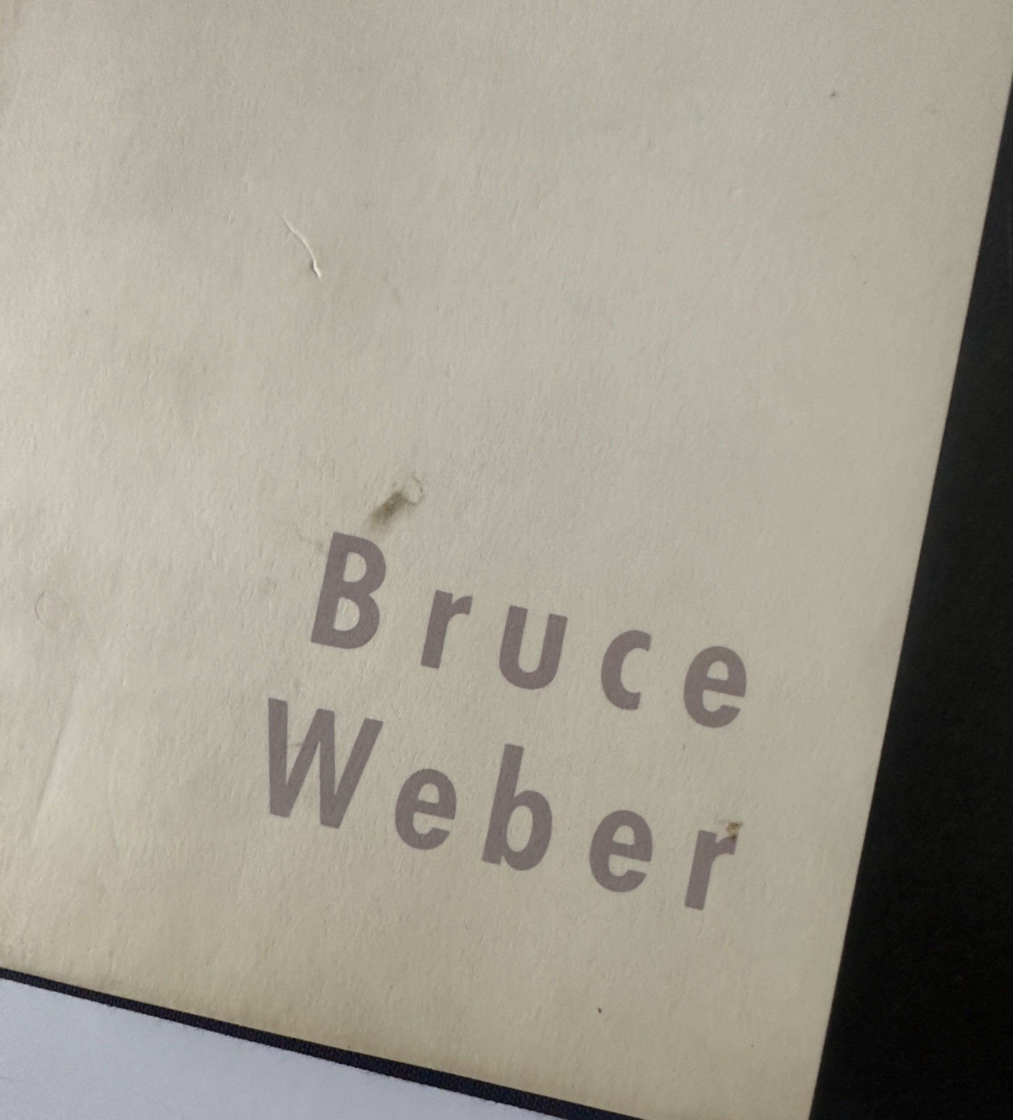 Bruce Weber Photo Book by Bruce Weber Vintage Rare 1983 Twelvetrees Press
