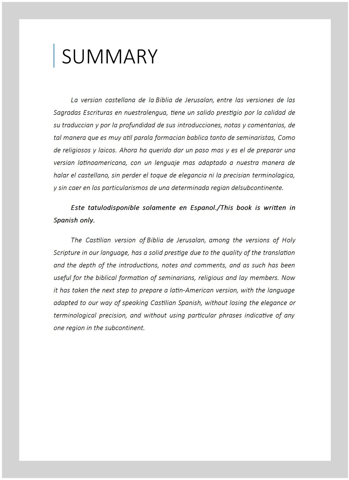 Biblia de Jerusalen Latinoamericana en Letra Grande, Hardcover by De Brouwer,…