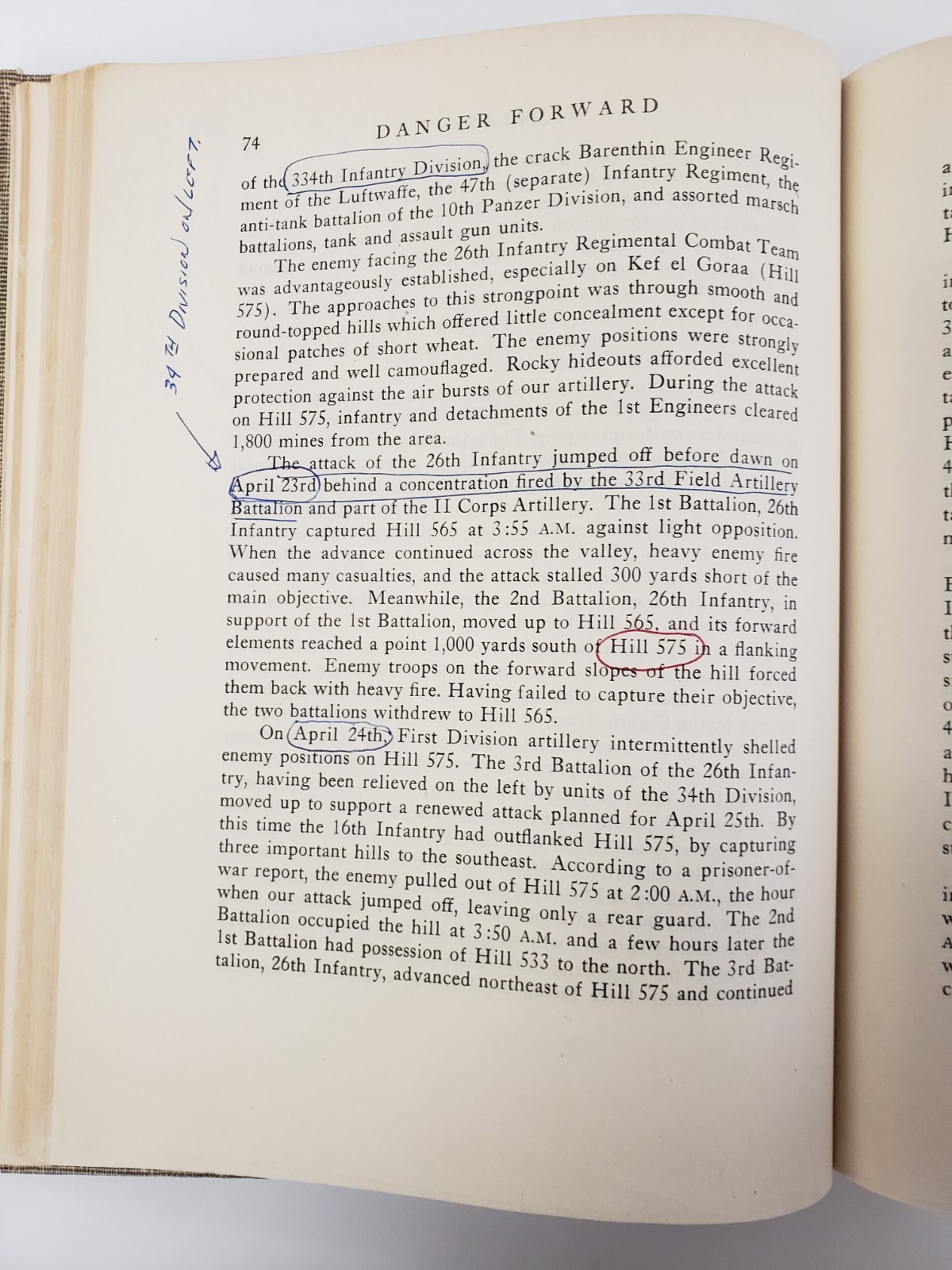 Danger Forward – First Division in World War II – WWII Veteran&rsquo;s Annotations