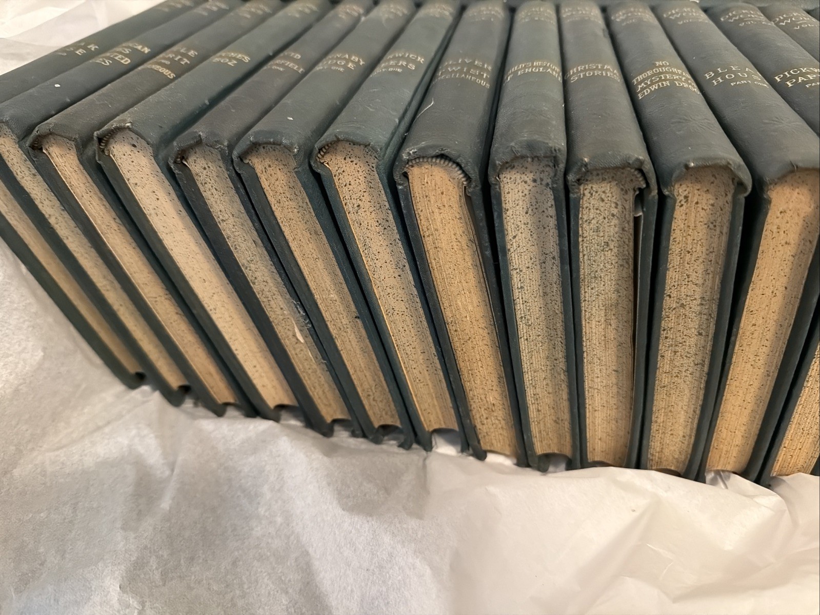 Antique 1890&rsquo;s The Works Of Charles Dickens Peter Fenelon Collier Lot Of 28/30