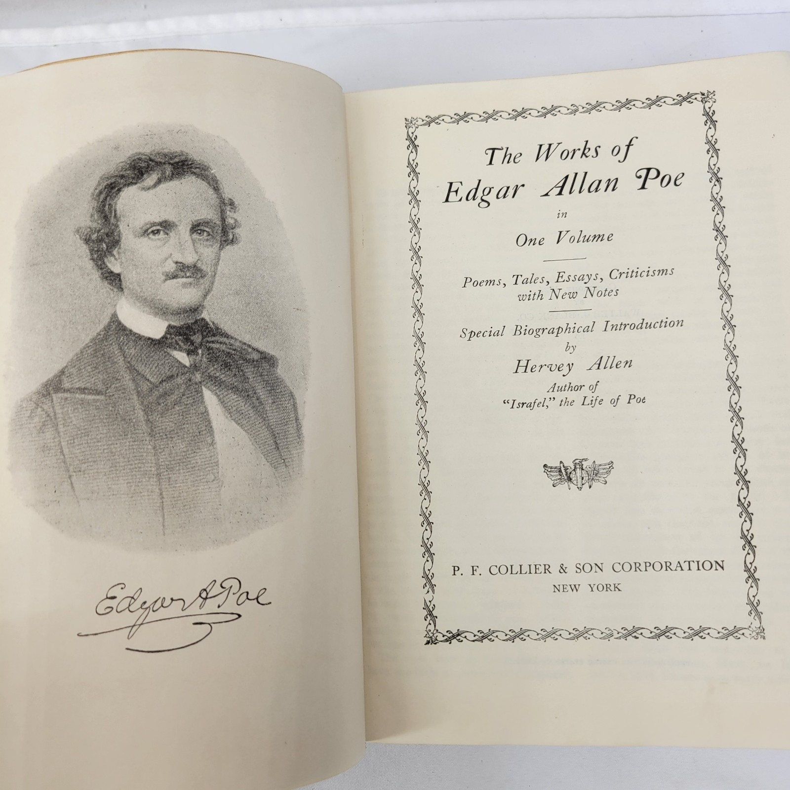 1927 POE COMPLETE WORKS Book Edger A. Poe Collier By Walter J. Black Co