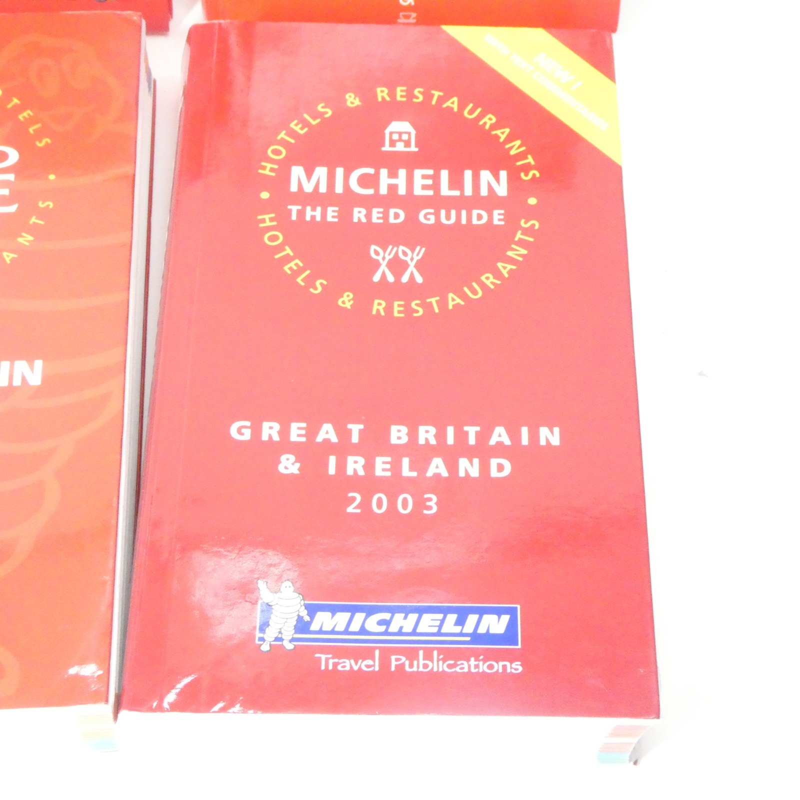 Michelin Red Guide Book Lot – London Great Britain Ireland Switzerland 1995-2003