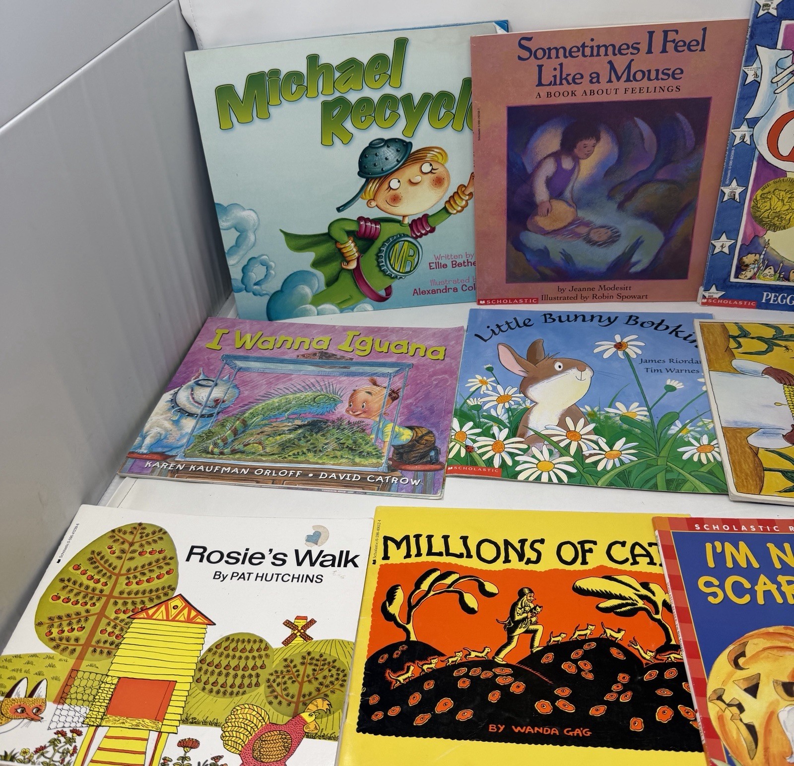 Children&rsquo;s Scholastic Picture Books Kids Paperback Storybook Storytime Lot of 12