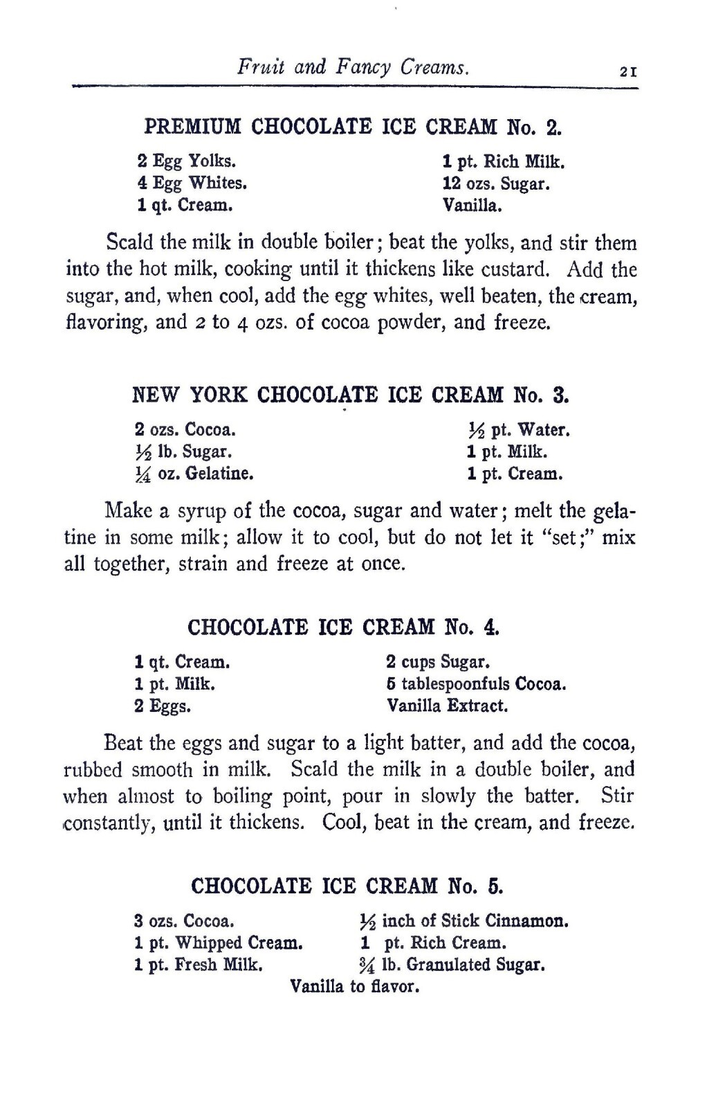 Homemade Ice Cream And Candy Cook Book « 1908 » 108 Pages