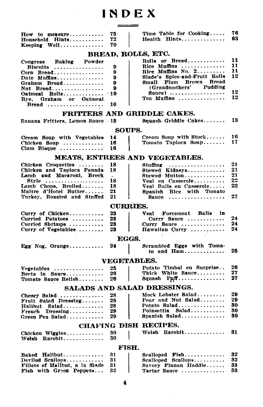 1920 Slade&rsquo;s Cooking School Recipes Vintage Cook Book 76 Pages