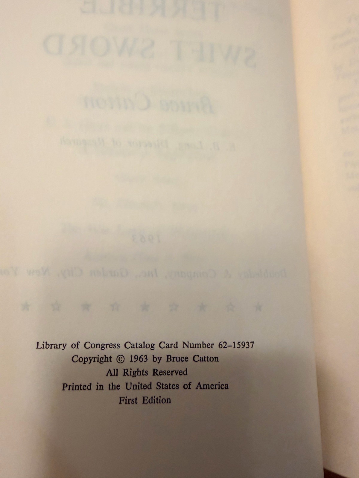 Bruce Catton The Centennial History Of The Civil War, 3 Volume Set, 1st Edition