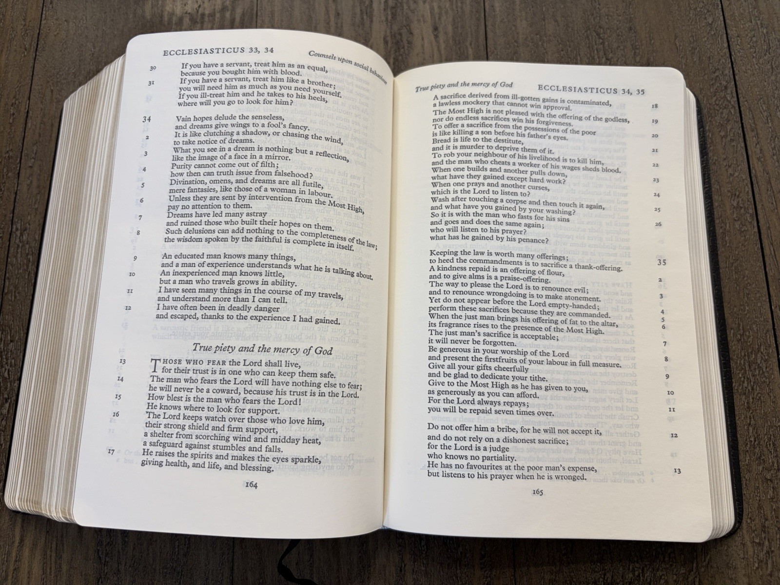 New English Bible with Apocrypha – Oxford – Buffalo Calf Limp Leather