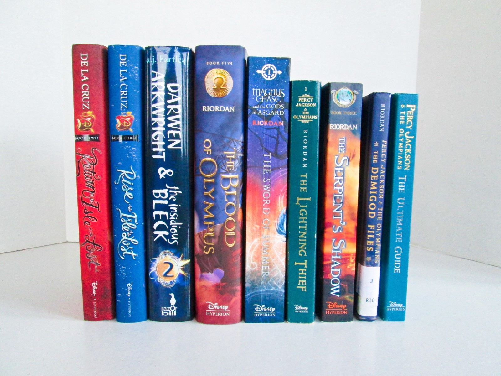 Lot of 9 Kid Teen Fantasy Fiction Books, Riordan, Descendants, Percy Jackson mor