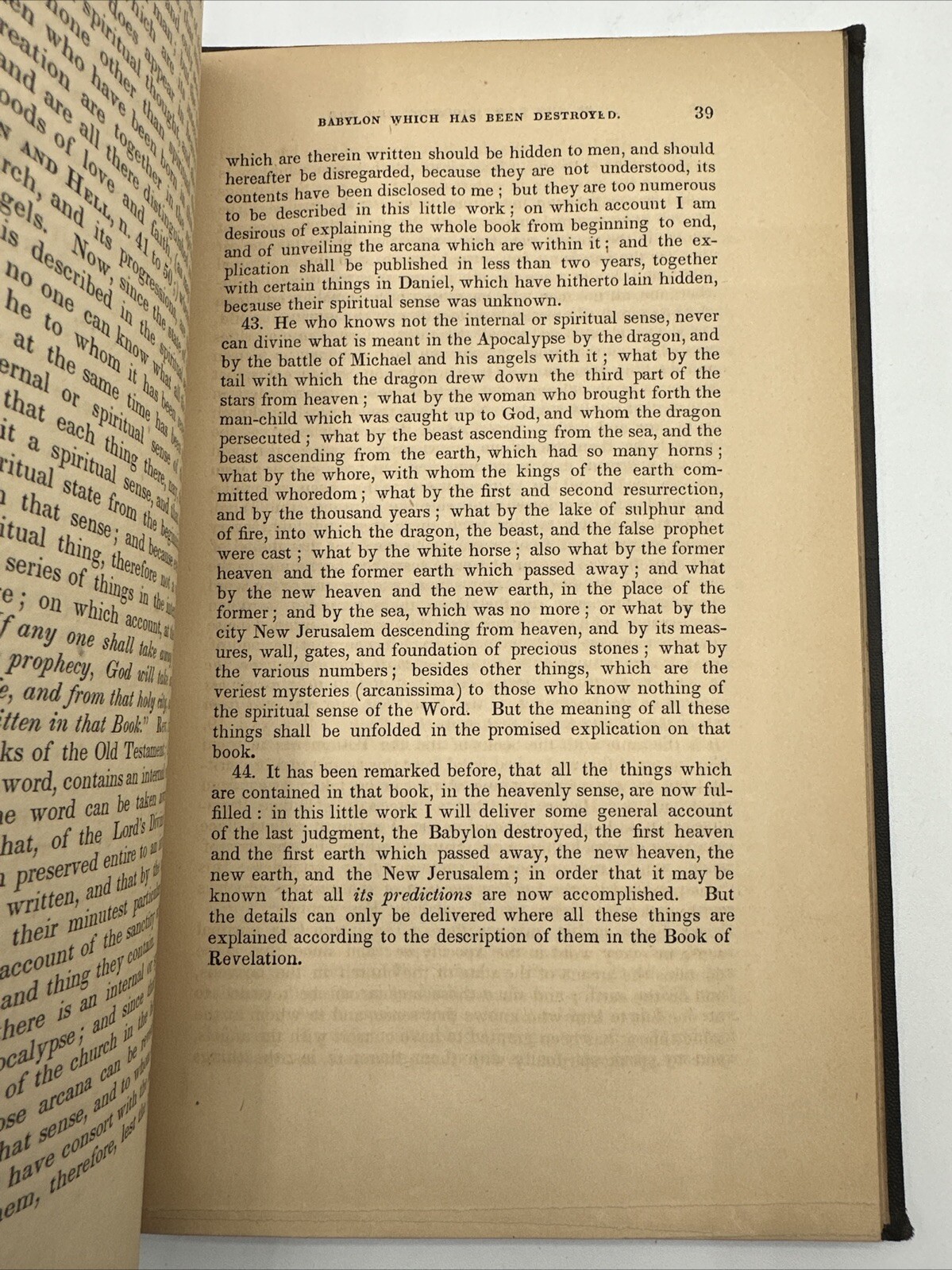 Last Judgement Emanuel Swedenborg 1868 Hardcover 103 Pages