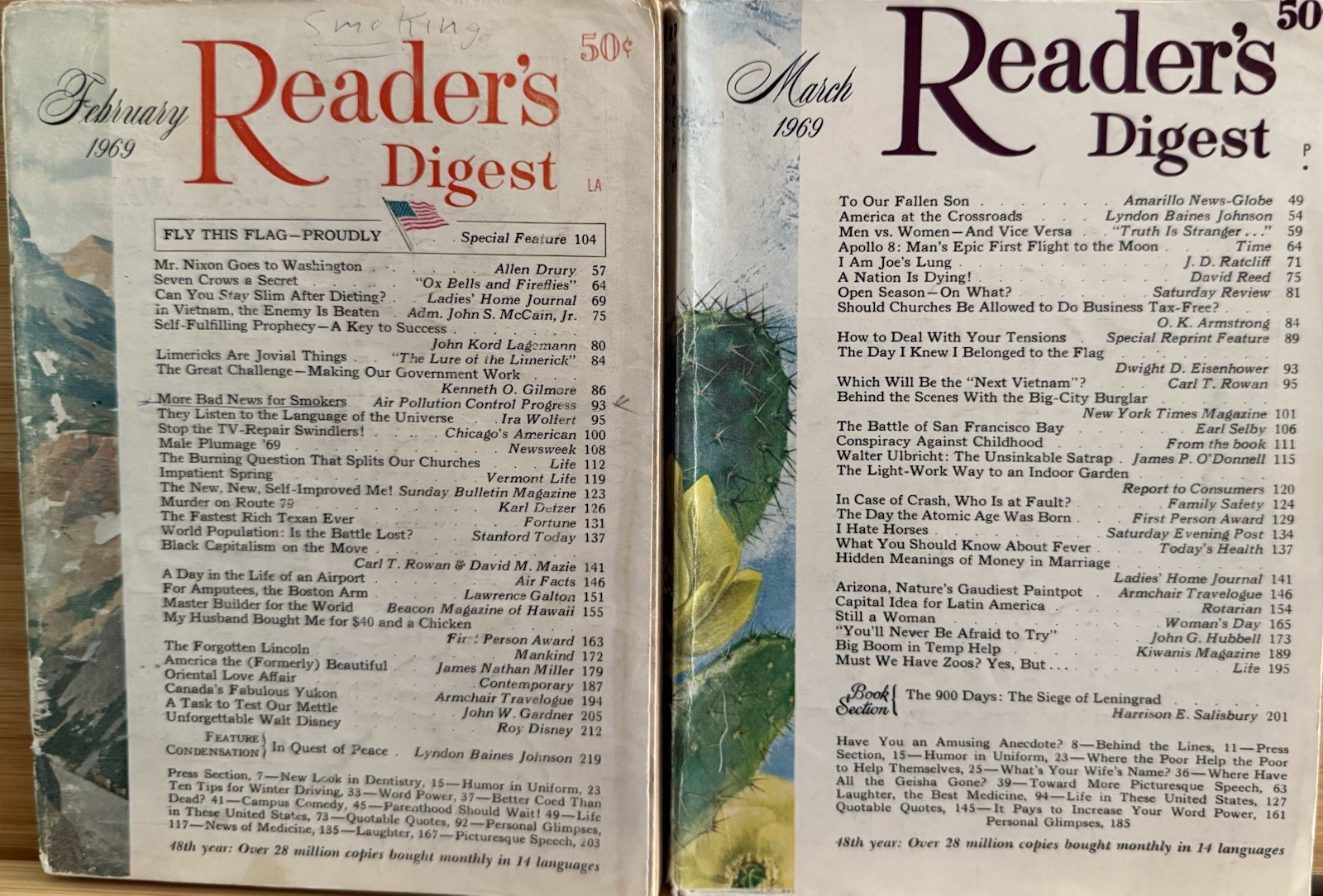 1969 February March (2) READER&rsquo;S DIGEST MAGAZINE Vintage Ageless Fun Shorts