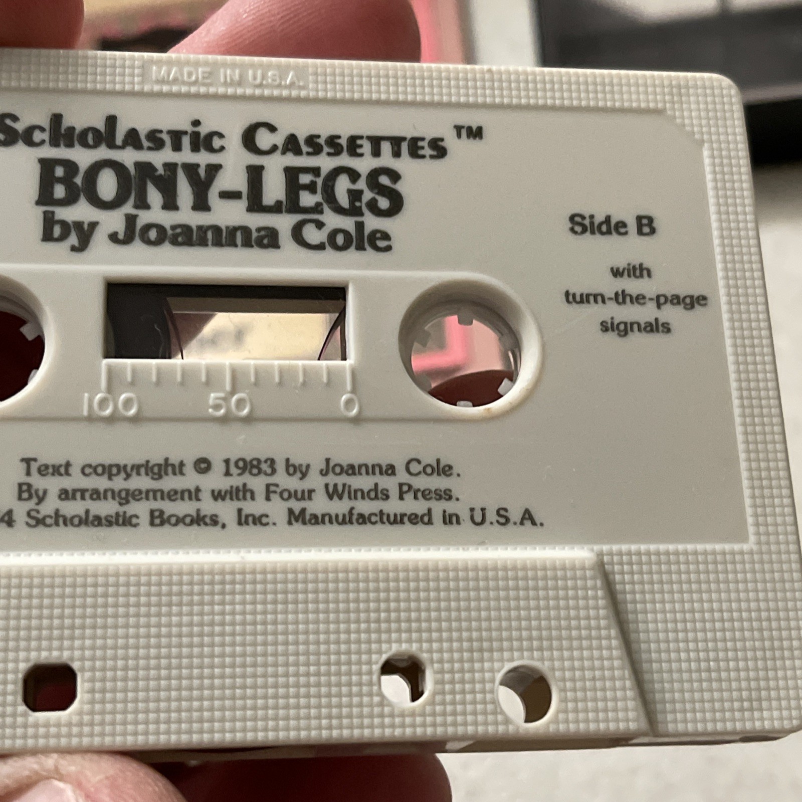Vintage Bony Legs Joanna Cole Dirk Zimmer Paperback & Cassette