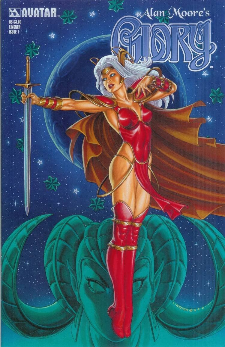 Alan Moore&rsquo;s Glory #1 Joseph Michael Linsner Cover – Mint 9.5+