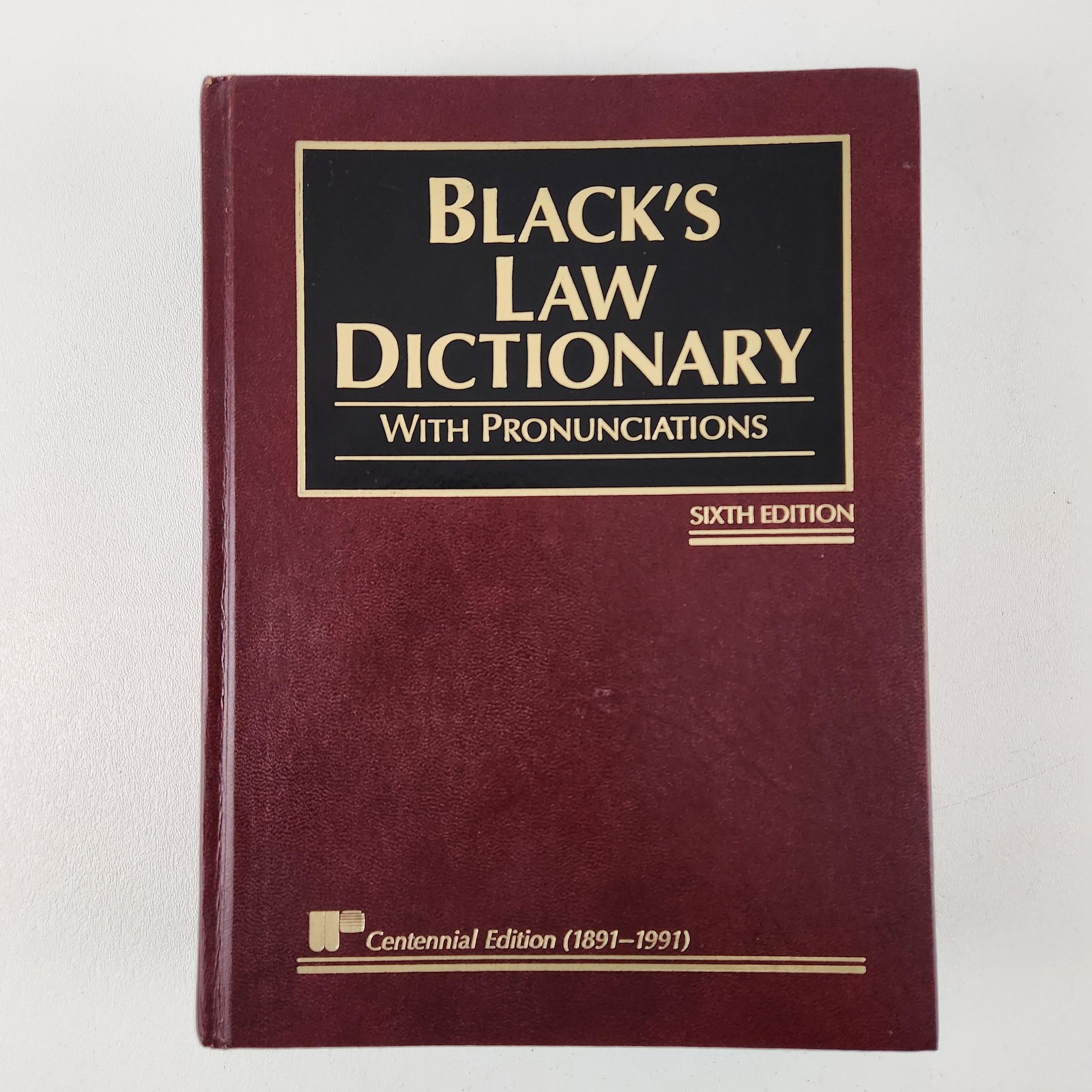 Vintage Black&rsquo;s Law Dictionary With Pronunciations Henry C Black Ewtn Maroon HC