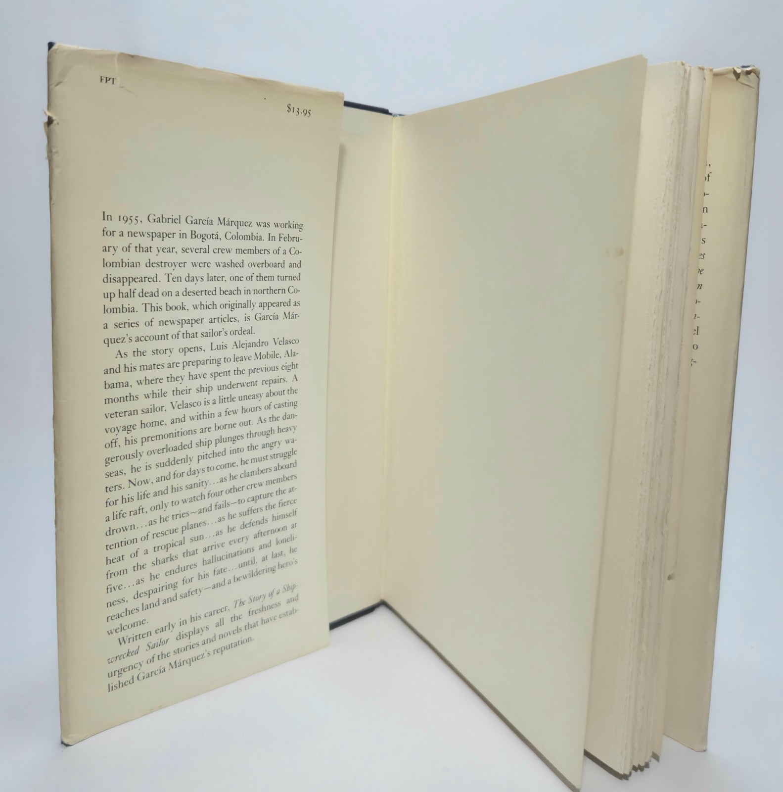 Story of a Shipwrecked Sailor Gabriel García Márquez 1986 First Edition/Pr HC$DJ