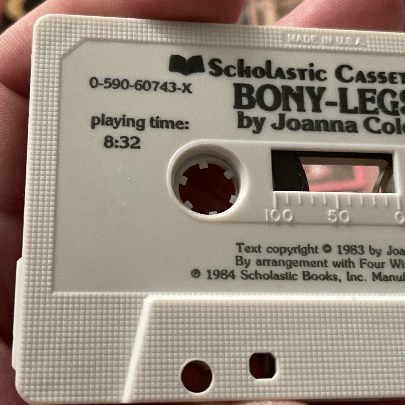 Vintage Bony Legs Joanna Cole Dirk Zimmer Paperback & Cassette