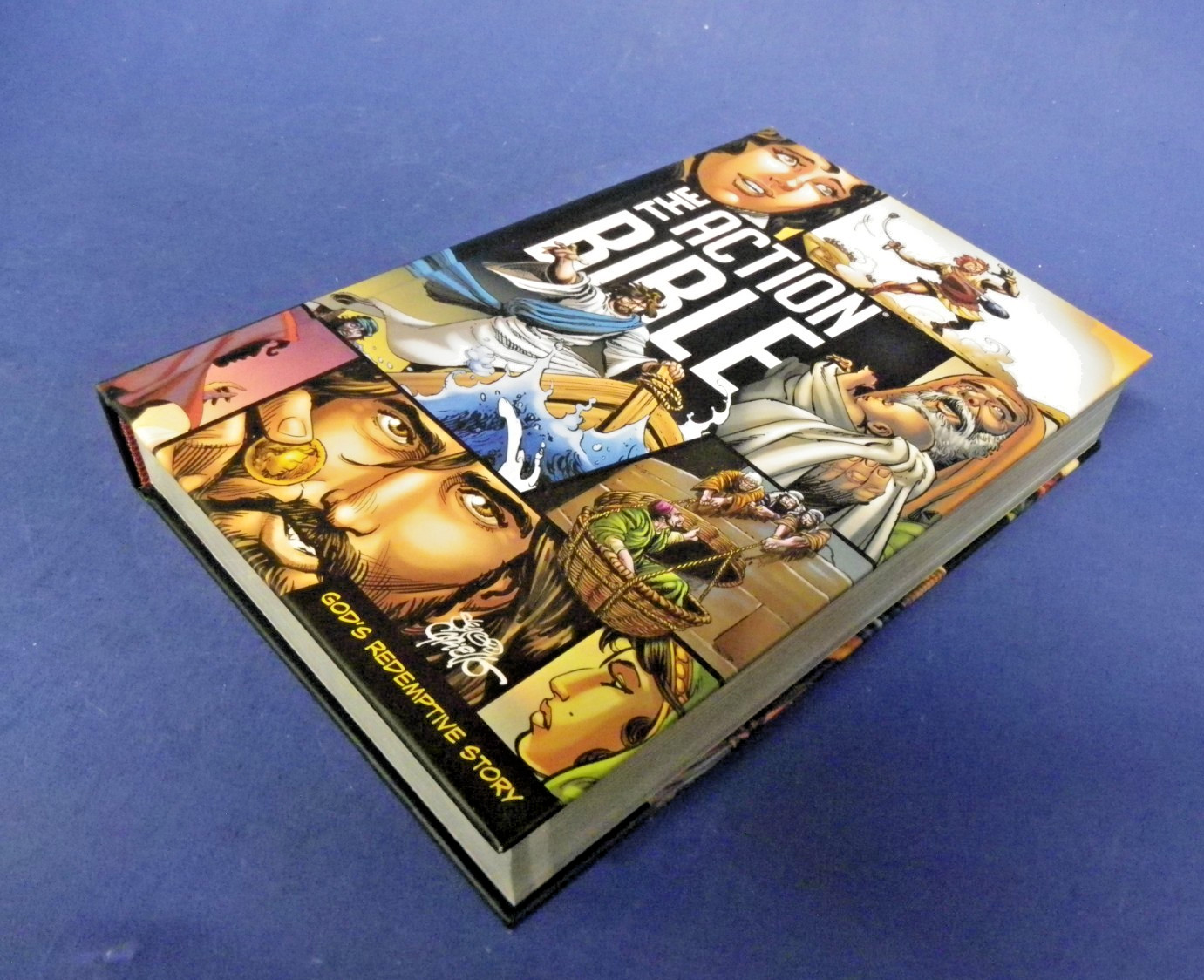 The Action Bible: God&rsquo;s Redemptive Story Graphic Novel Hardcover 1st Edition NEW