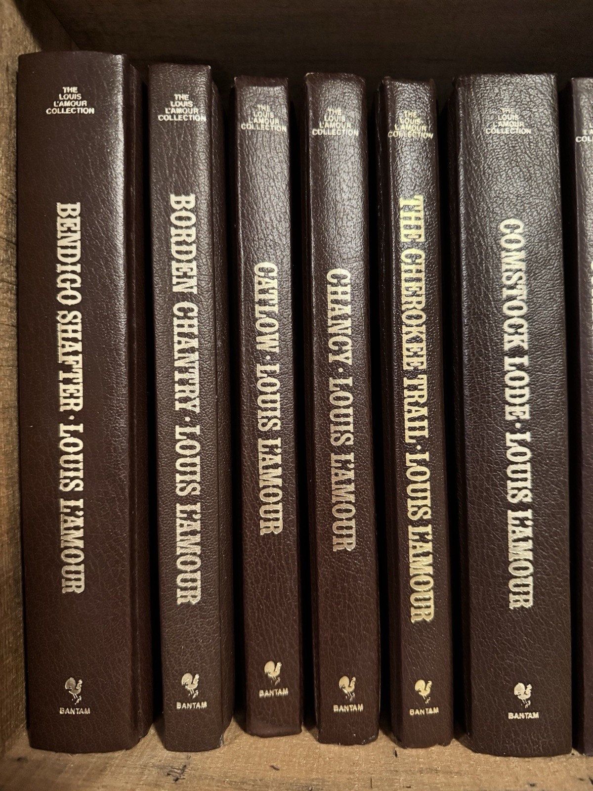 Louis L&rsquo;Amour Bantam 78 Leatherette Western Novels Short Stories Will Separate