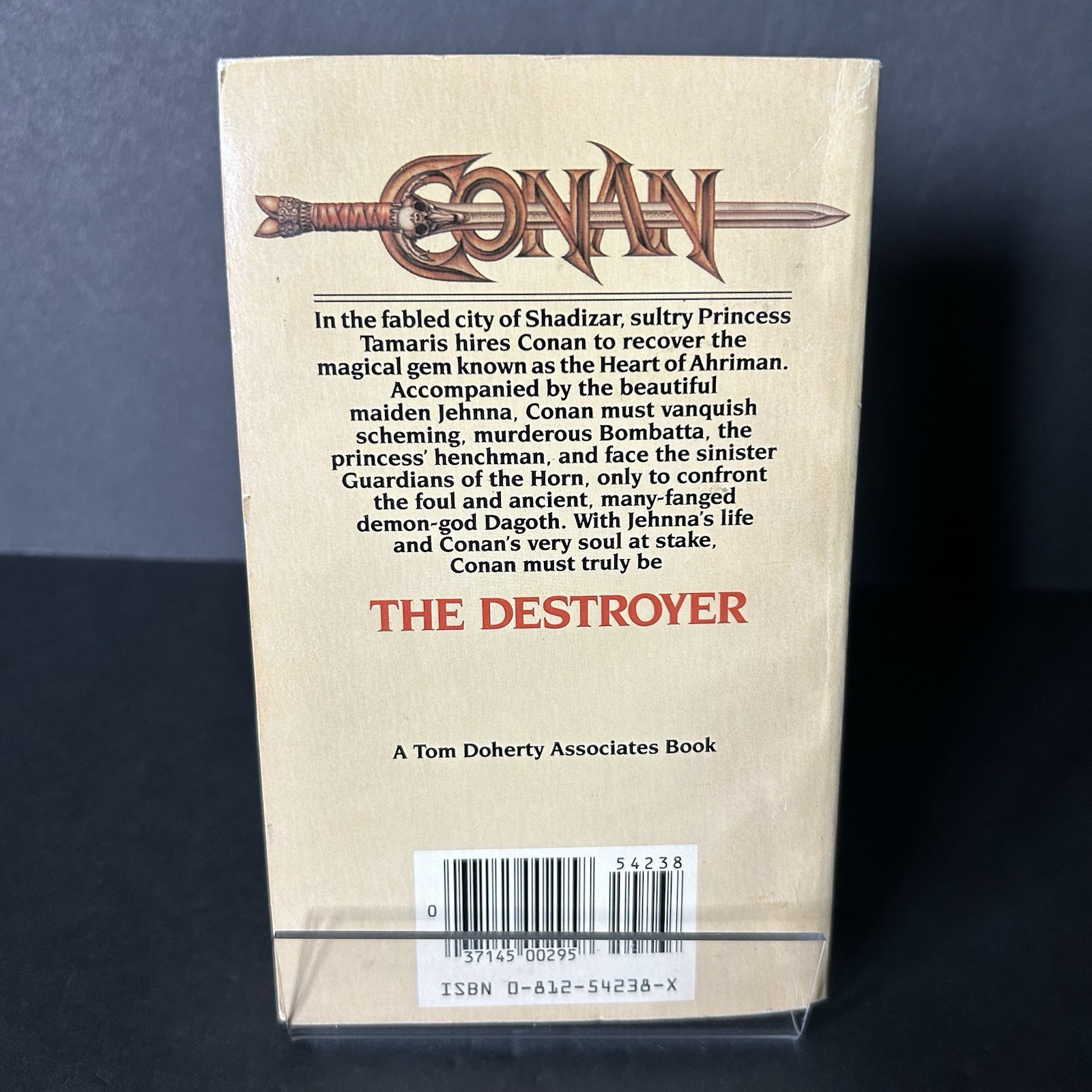 Conan the Destroyer by Robert Jordan 1984 TOR Books Fantasy Movie Tie-In PB