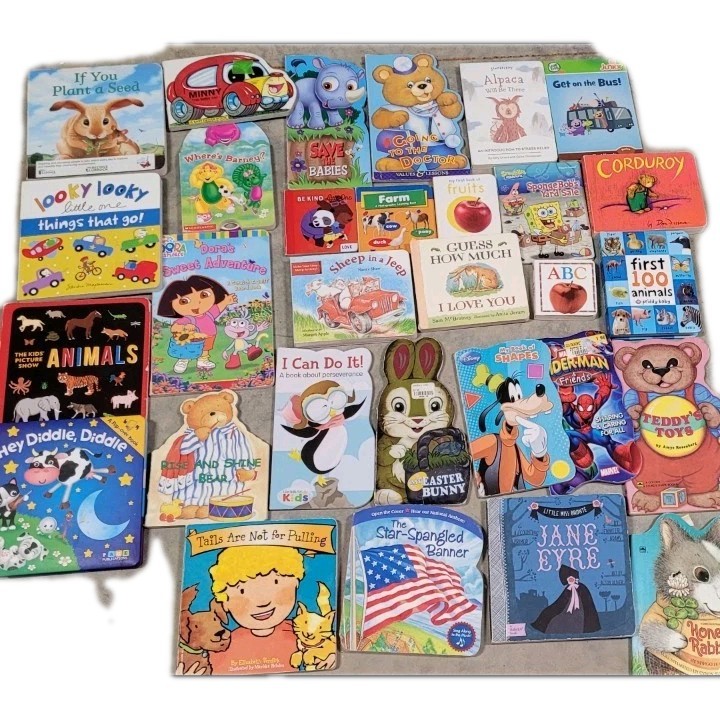 Huge Lot Of 80 Board Books for Children&rsquo;s/ Toddler Babies/Preschool/Daycare