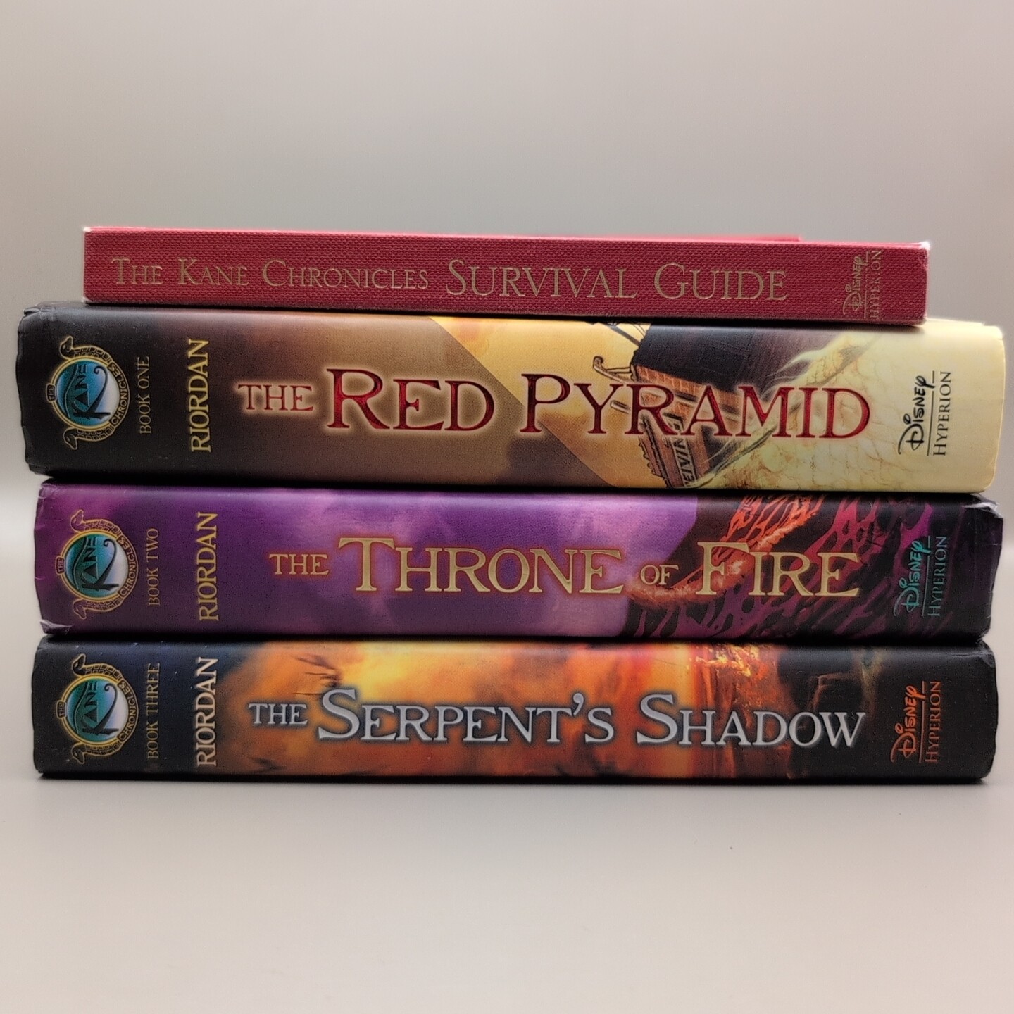 Kane Chronicles 1-3 Hardcover Rick Riordan + Survival Guide