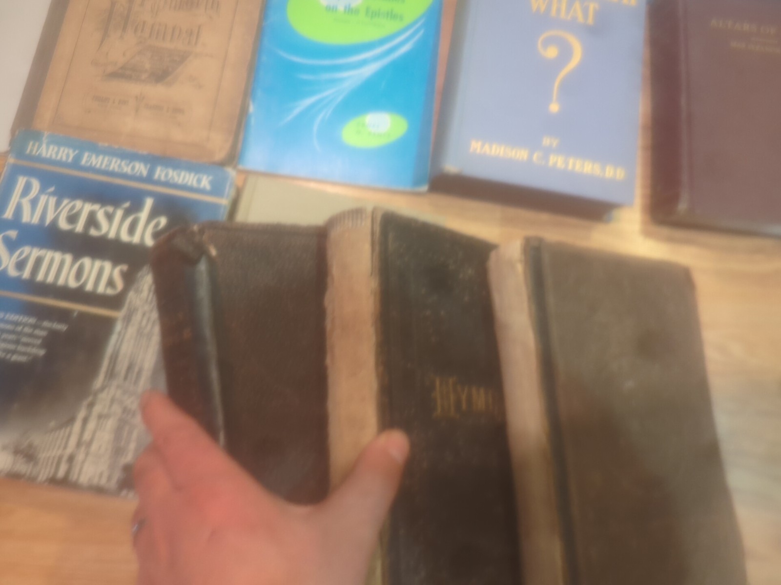 Vintage Lot 27 Christian Sermons Bible Study Commentary Hymnals Pastor&rsquo;s Library